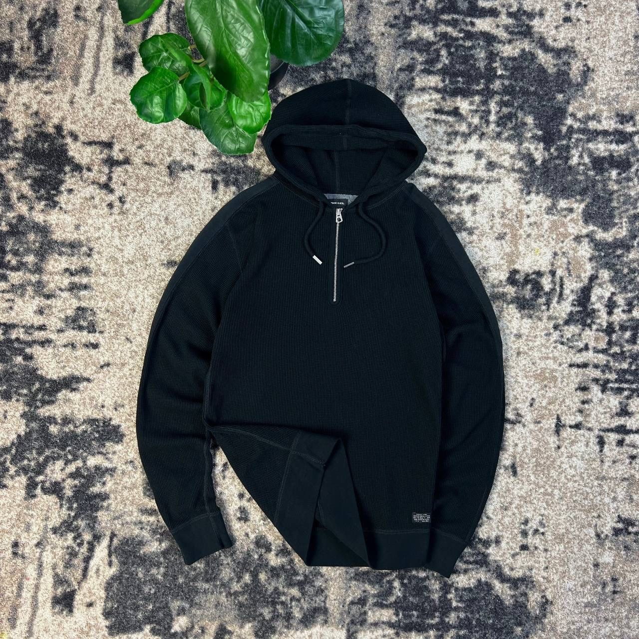 Diesel Diesel Luxury Mini Logo 1/4 Zip Up Hoodie Streetwear Style Size US L / EU 52-54 / 3 - 1 Thumbnail