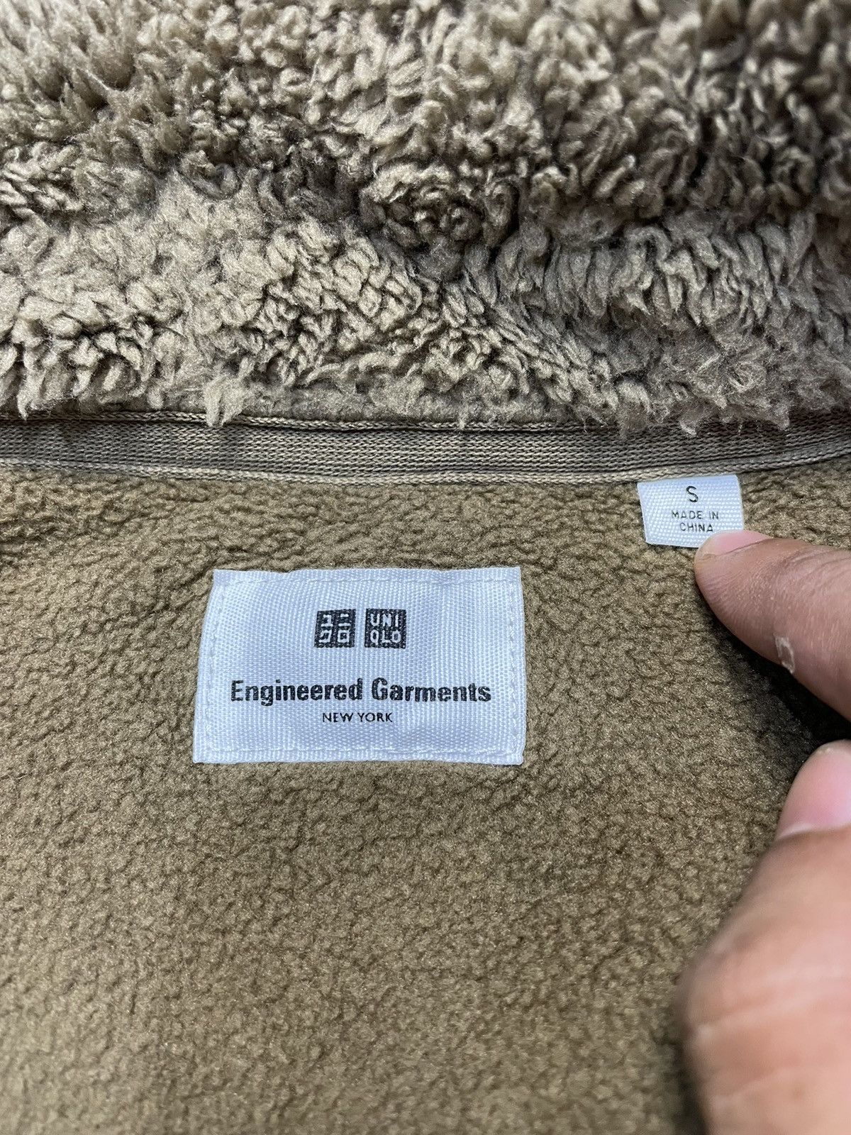 Engineered Garments × Uniqlo Uniqlo Engineered Garments Brown Fleece Jacket Size US S / EU 44-46 / 1 - 4 Thumbnail