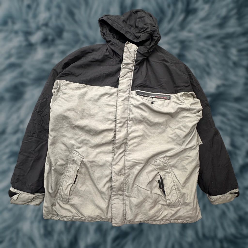 Ralph Lauren VINTAGE Polo Jeans Co Ralph Lauren Ski Jacket Hooded XL Gray Mens Size US XL / EU 56 / 4 - 1 Thumbnail