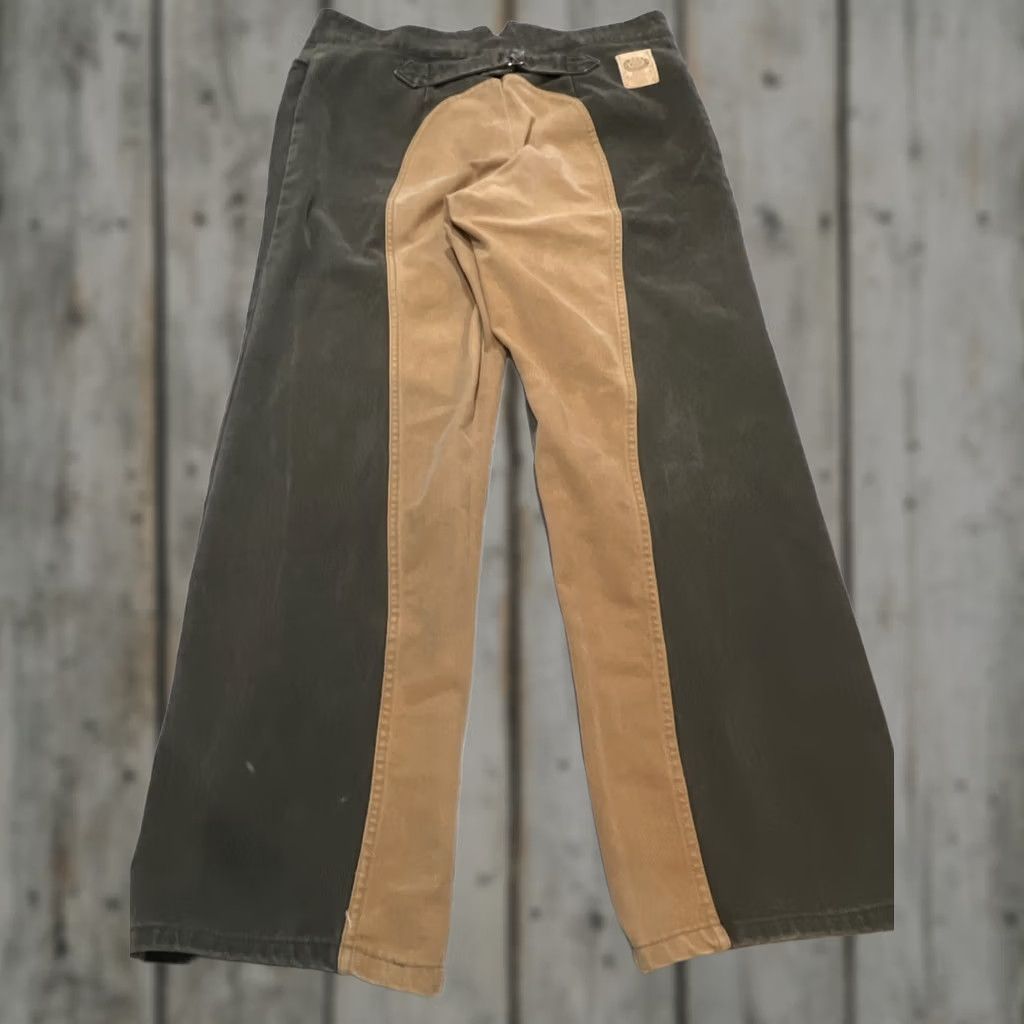 Vintage VINTAGE Wahmaker Jeans 40 Green Frontier Men 40x Tan Button Fly Buckle Back Size US 40 / EU 56 - 1 Thumbnail