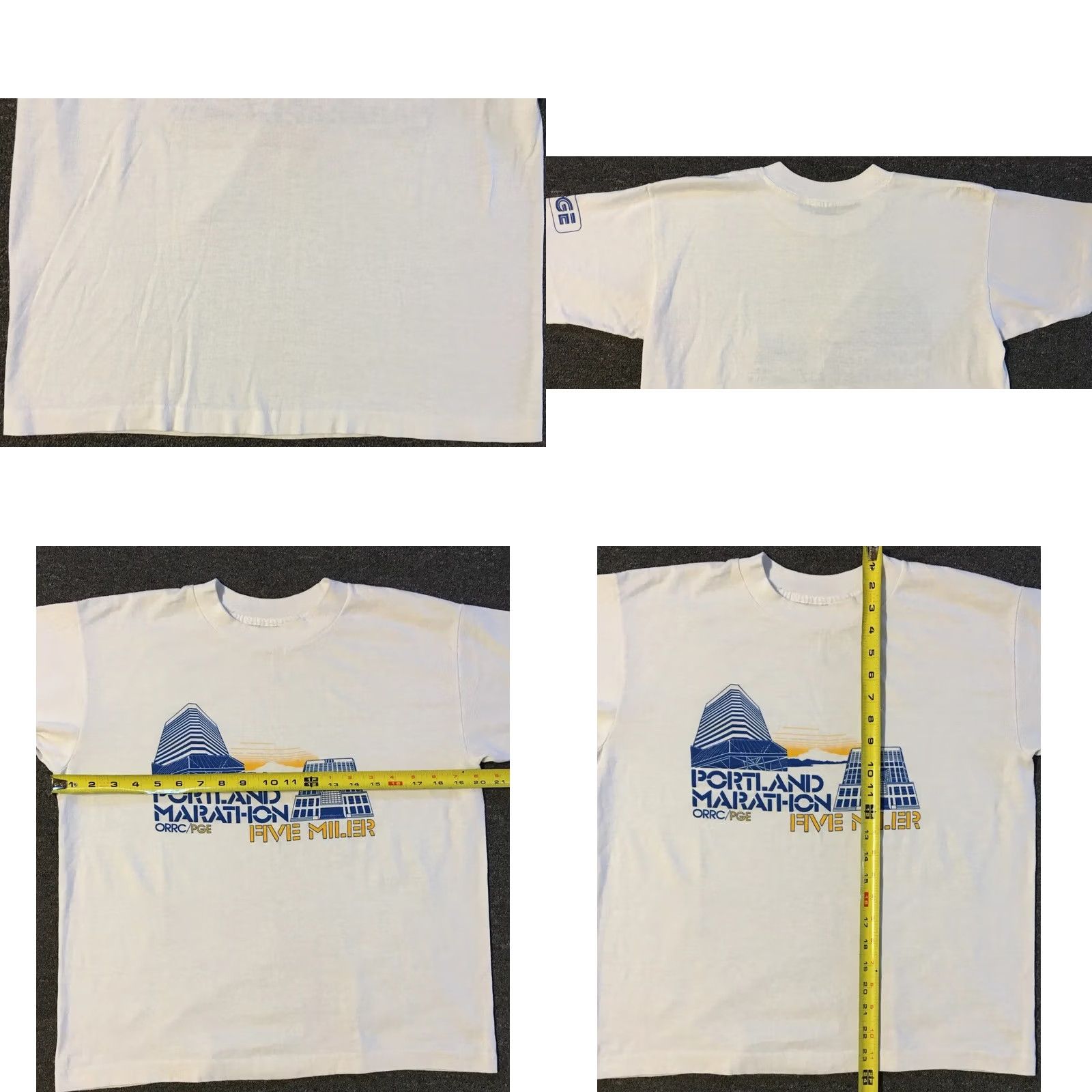 Vintage VINTAGE Portland Five Miler Marathon Shirt S White Mens T-Shirt Grunge 90s 80s Track & Field Paced Vintage Sport Size US S / EU 44-46 / 1 - 8 Thumbnail