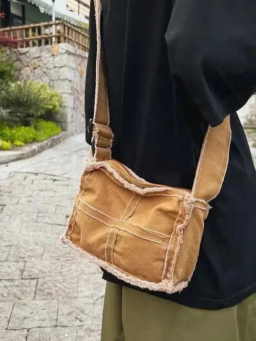 Other Little Canvas Shoulder Bag Thick Cloth Small Messenger Bag Size ONE SIZE - 2 Thumbnail