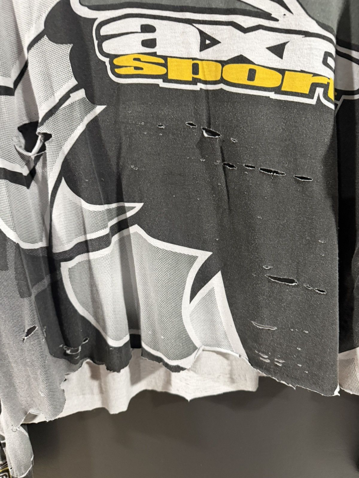 Vintage 2000s Y2K Vintage Axo Sport Grunge Distressed Cropped LS L Size US L / EU 52-54 / 3 - 6 Thumbnail