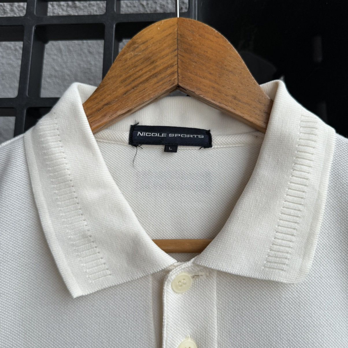 Nicole Club Vintage Nicole Sports Cream Embroidery Polos Size US L / EU 52-54 / 3 - 9 Thumbnail