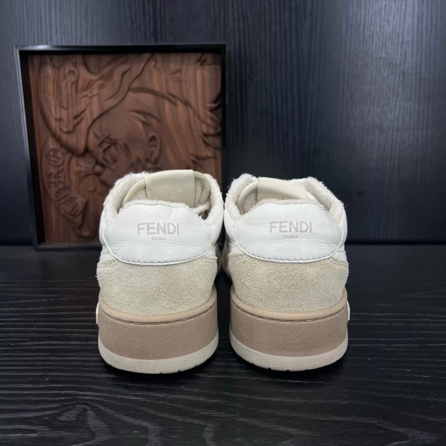 Fendi Fendi Match White & Gray 37 New With Box Size US 6.5 / IT 36.5 - 6 Thumbnail