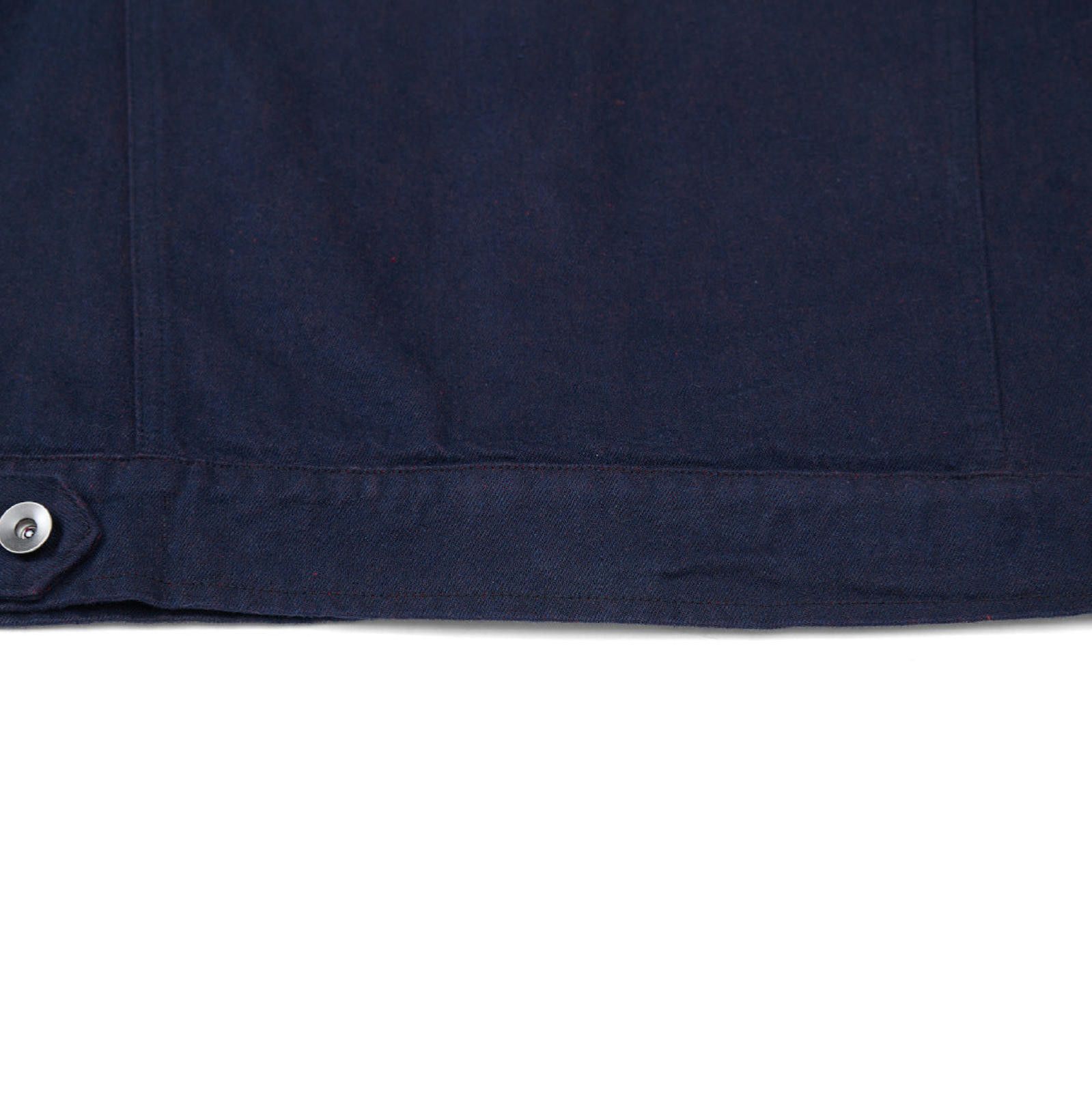 Japanese Brand Navy Slim Fit Denim Jacket, Button-Front Outerwear Size US M / EU 48-50 / 2 - 3 Thumbnail