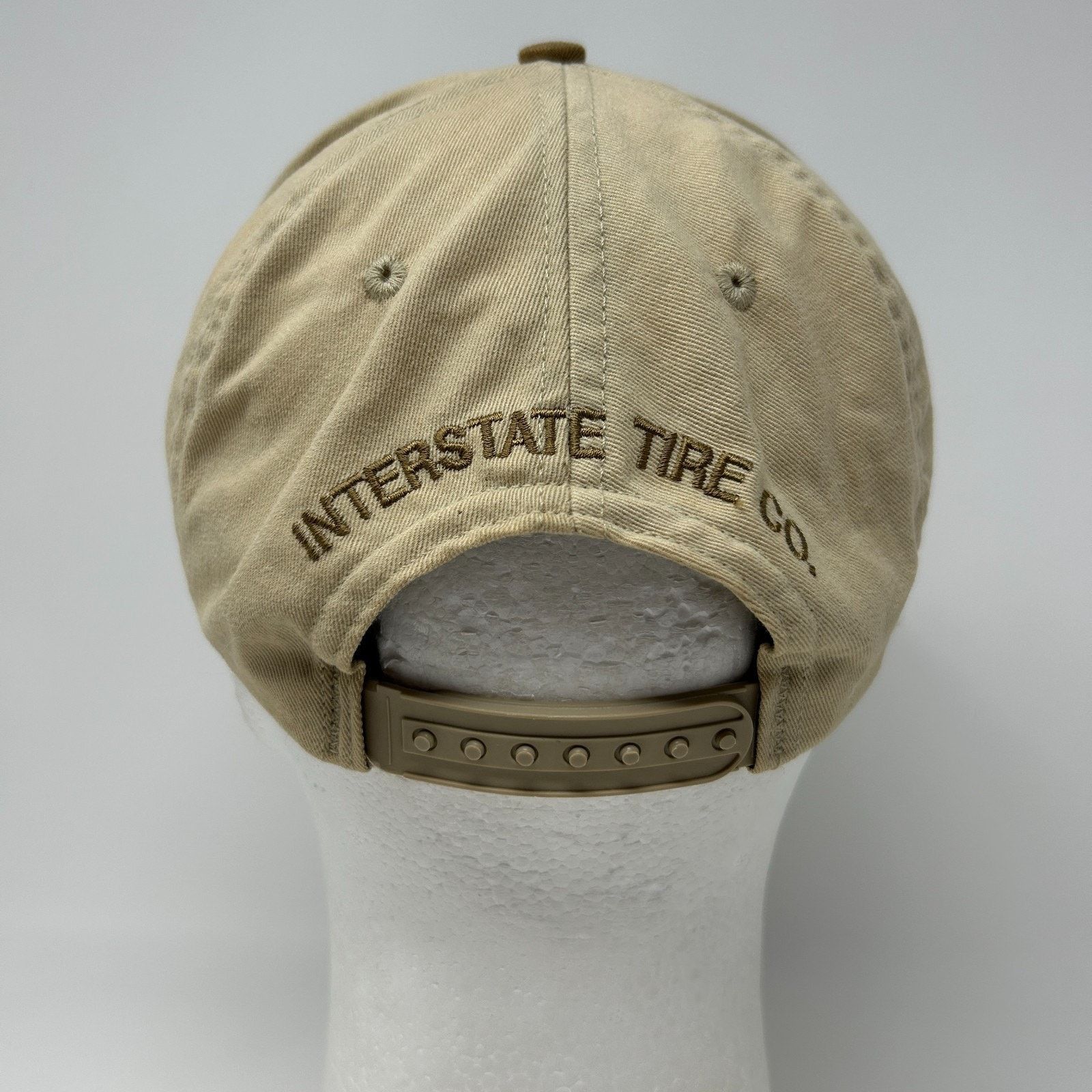 Swingster Vintage 90s Bandag Tires Hat Baseball Cap Interstate Beige Size ONE SIZE - 3 Thumbnail