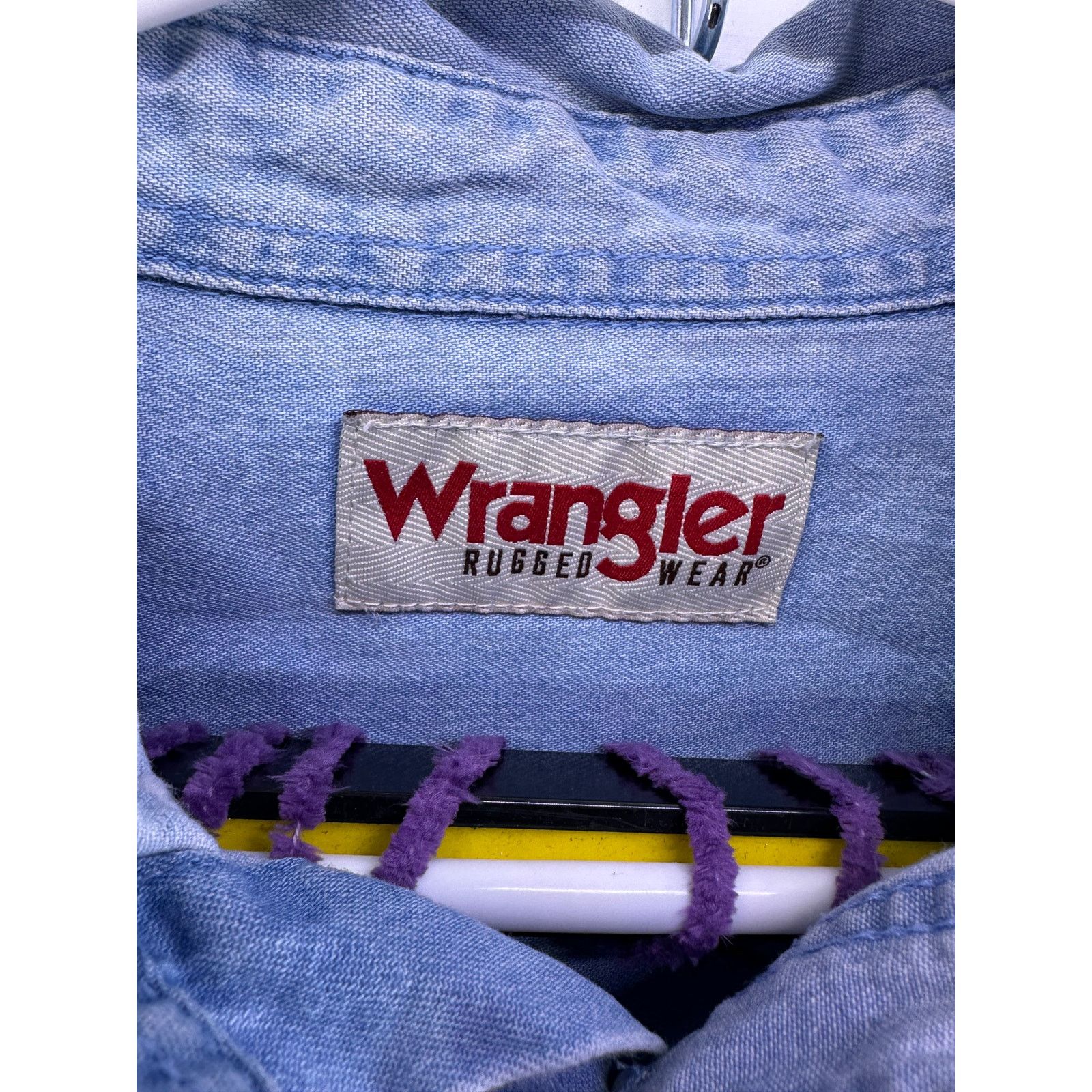 Wrangler Wrangler Rugged Wear Demin Long Sleeve Shirt Size Medium Size US M / EU 48-50 / 2 - 8 Thumbnail
