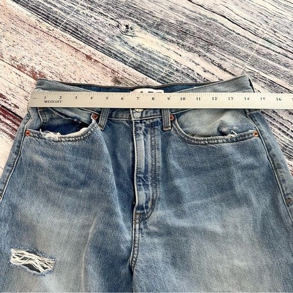 Other DAZE Denim Cropped Wide Leg Distressed Blue Jeans Size 29" - 9 Thumbnail