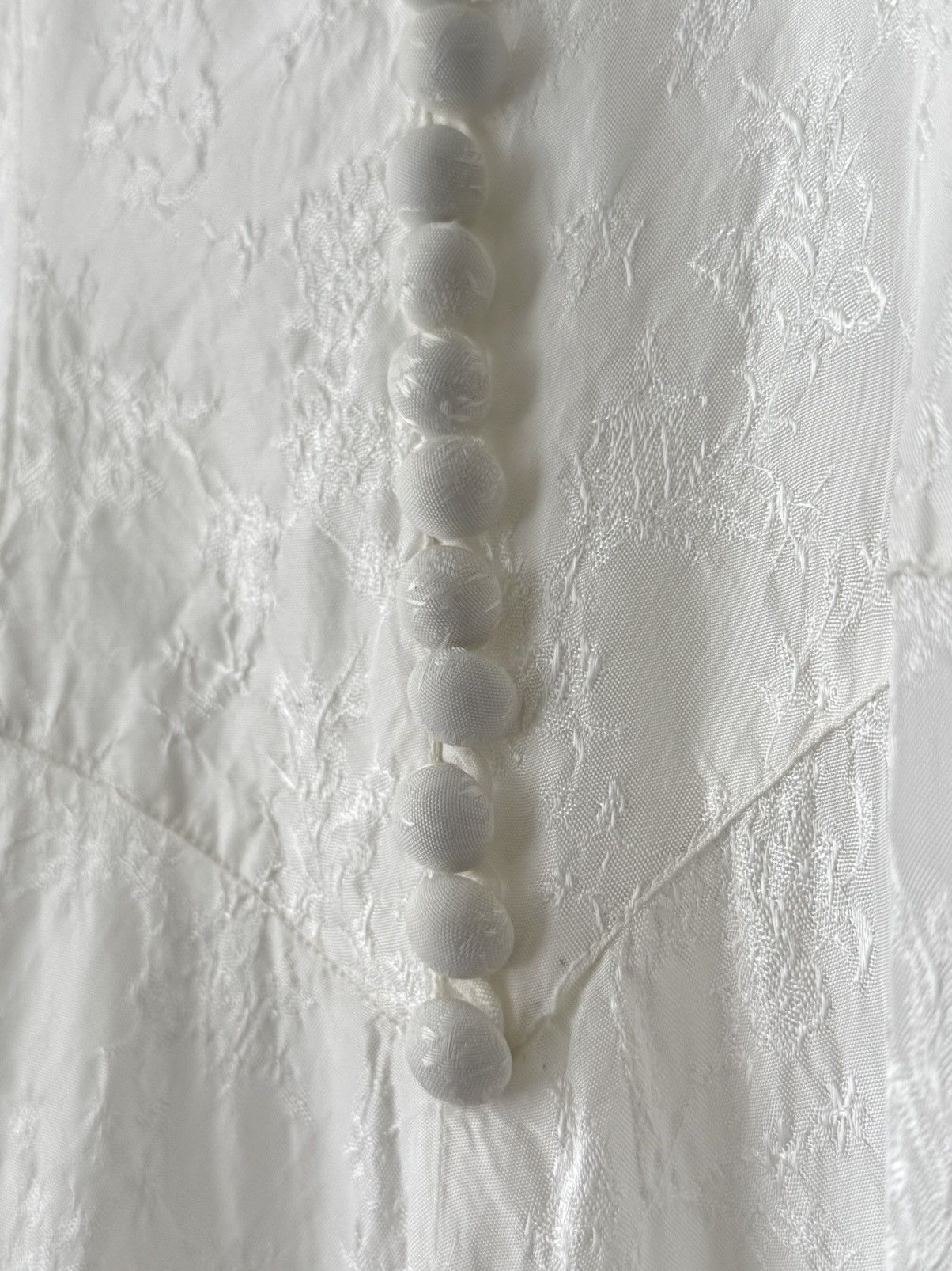 Vintage ≈1950s Vintage Mid Century Art Deco Grunge Wedding Dress Size S / US 4 / IT 40 - 7 Thumbnail