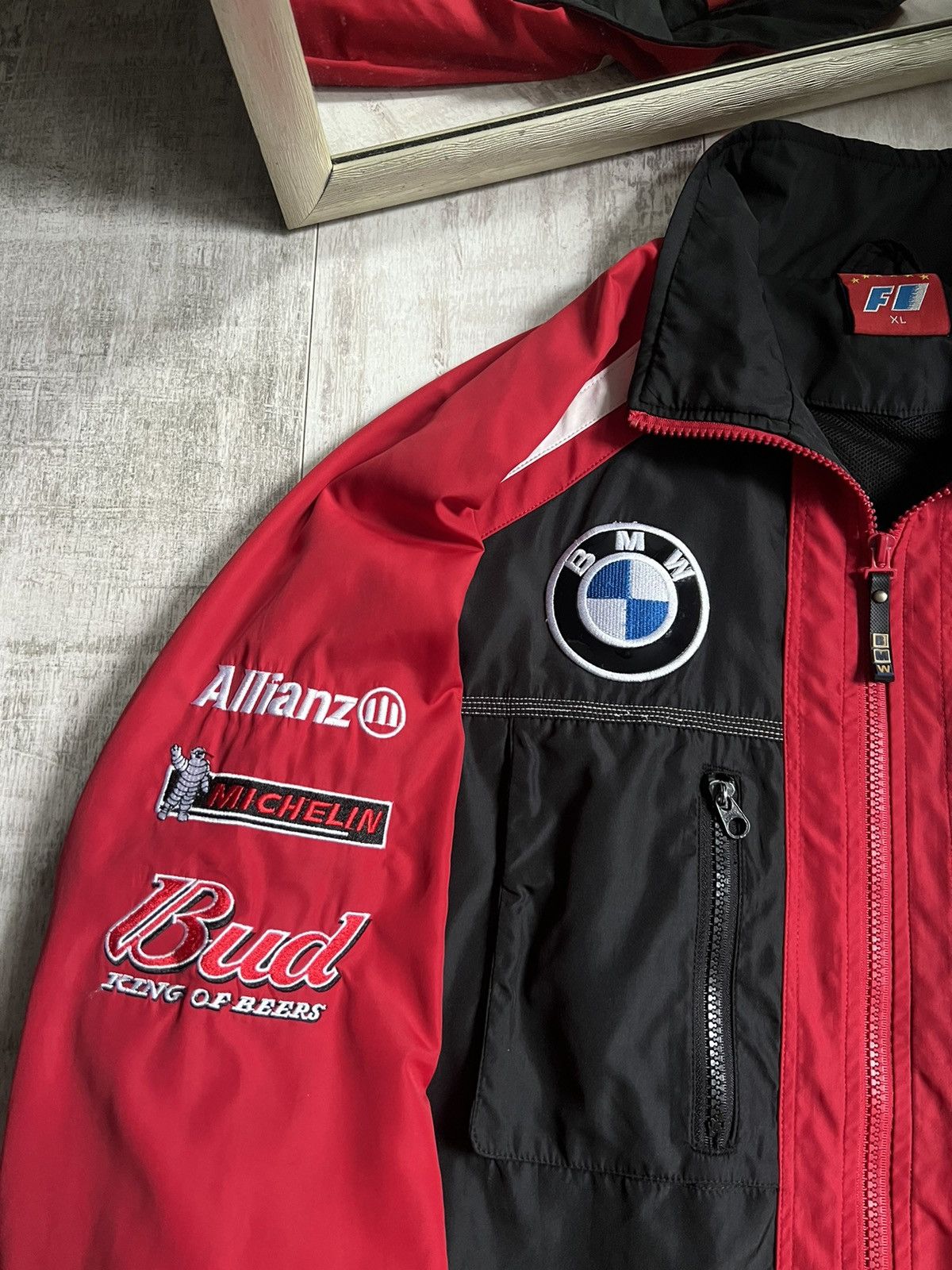 BMW Vintage F1 BMW Racing Jacket Michelin Castrol Bomber RARE Size US XL / EU 56 / 4 - 5 Thumbnail