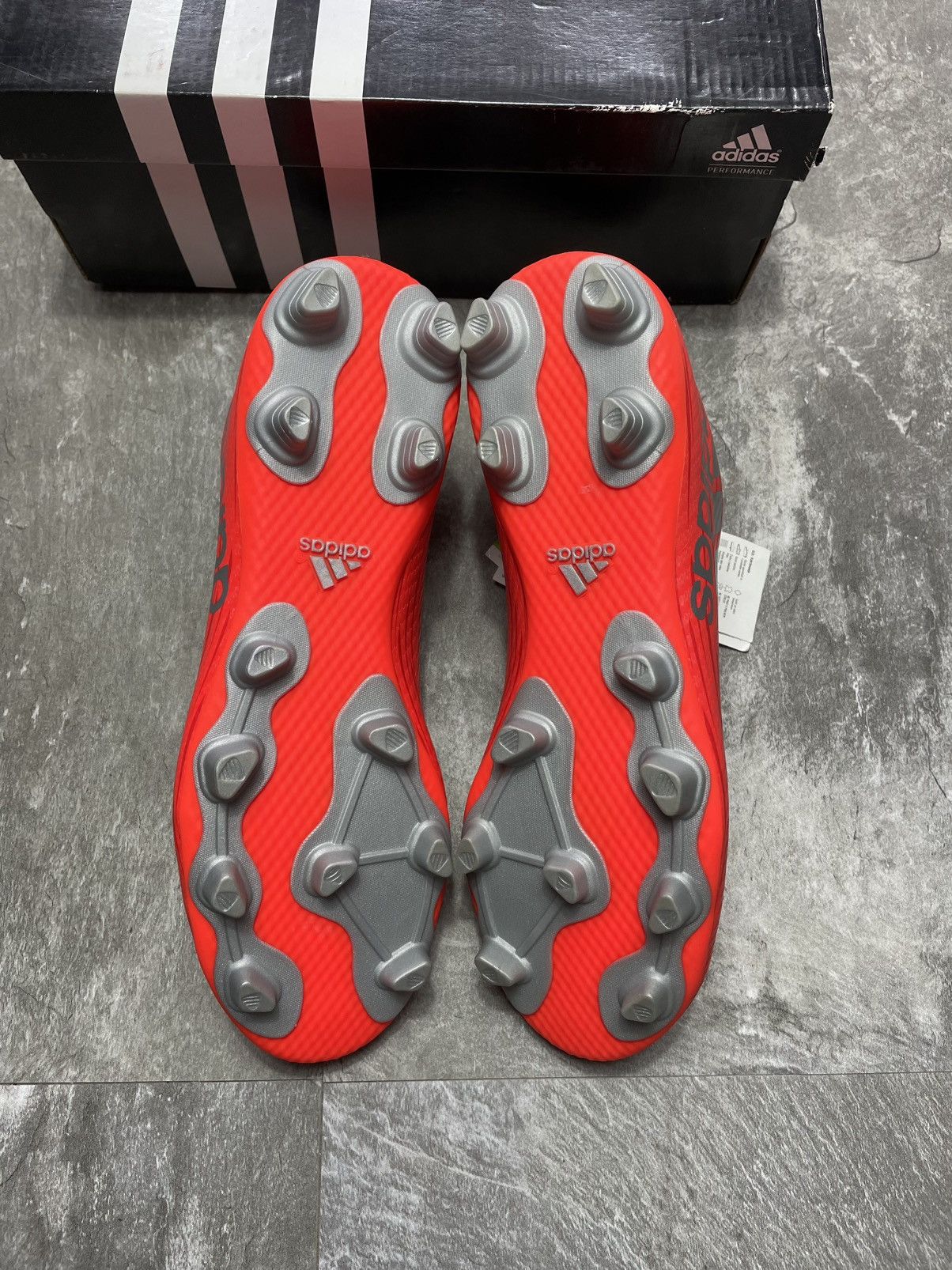 Adidas AdidasX 16.4 FxG Soccer Cleats Solar Red Silver Men’s Size US 7 / EU 40 - 6 Thumbnail
