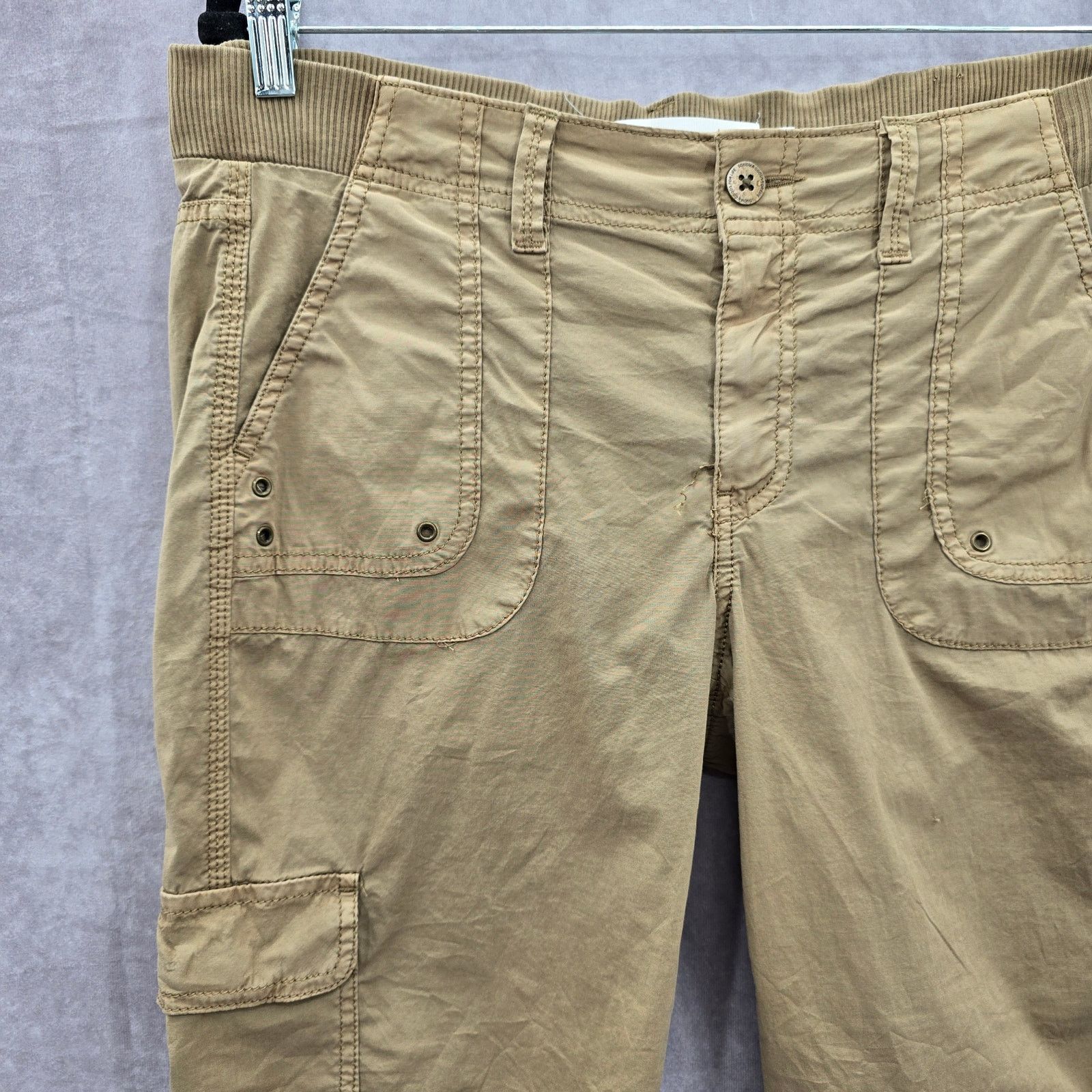 Sonoma Sonoma Tan Cargo Flat Front Bottoms Pants Shorts Cotton 8 Size 30" / US 8 / IT 44 - 4 Thumbnail