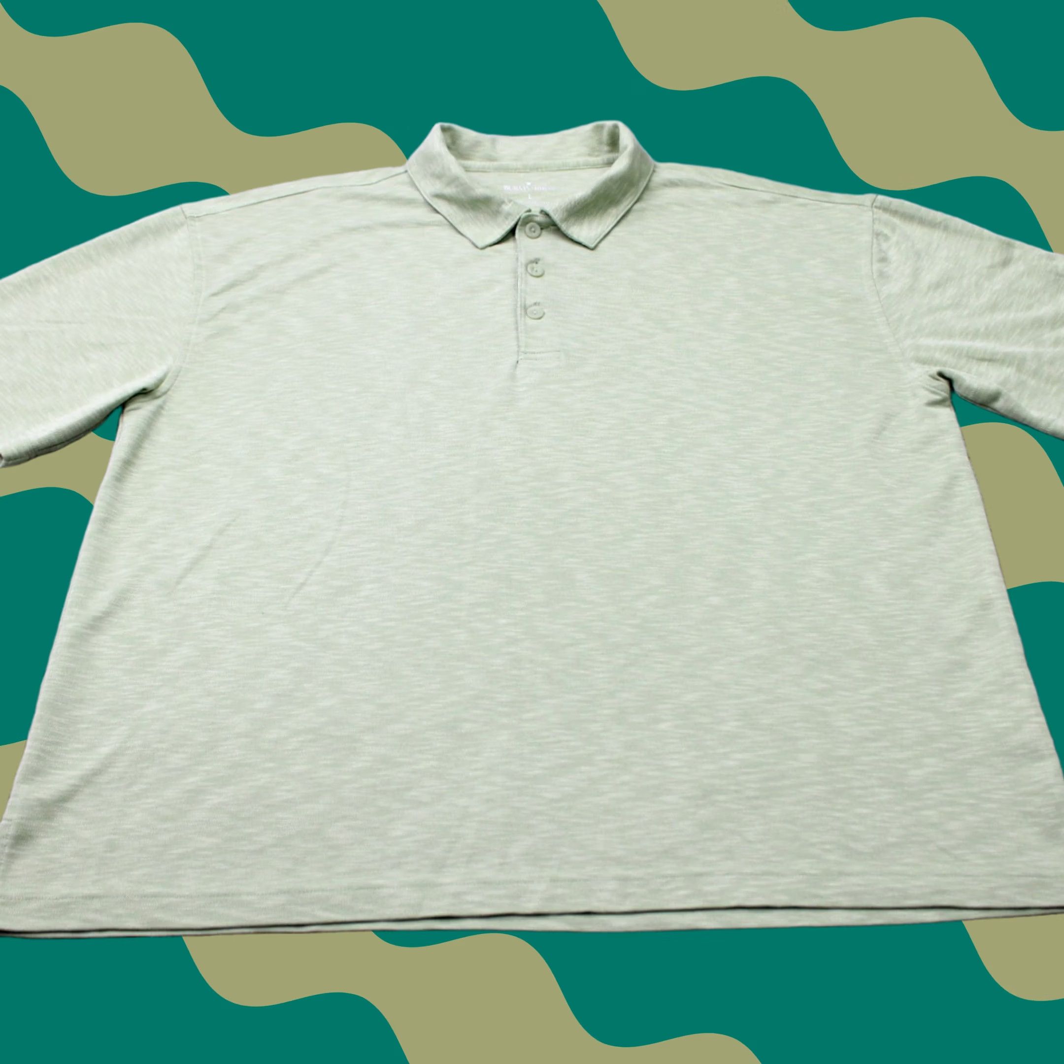 Vintage Burma Bibas Polo Shirt Mens Large Green Modal Rayon Polynosic/Polyester S/S Polo Shirt Mens Large Green Polo Shirt Mens Large Green Burma Bibas Size US L / EU 52-54 / 3 - 1 Thumbnail