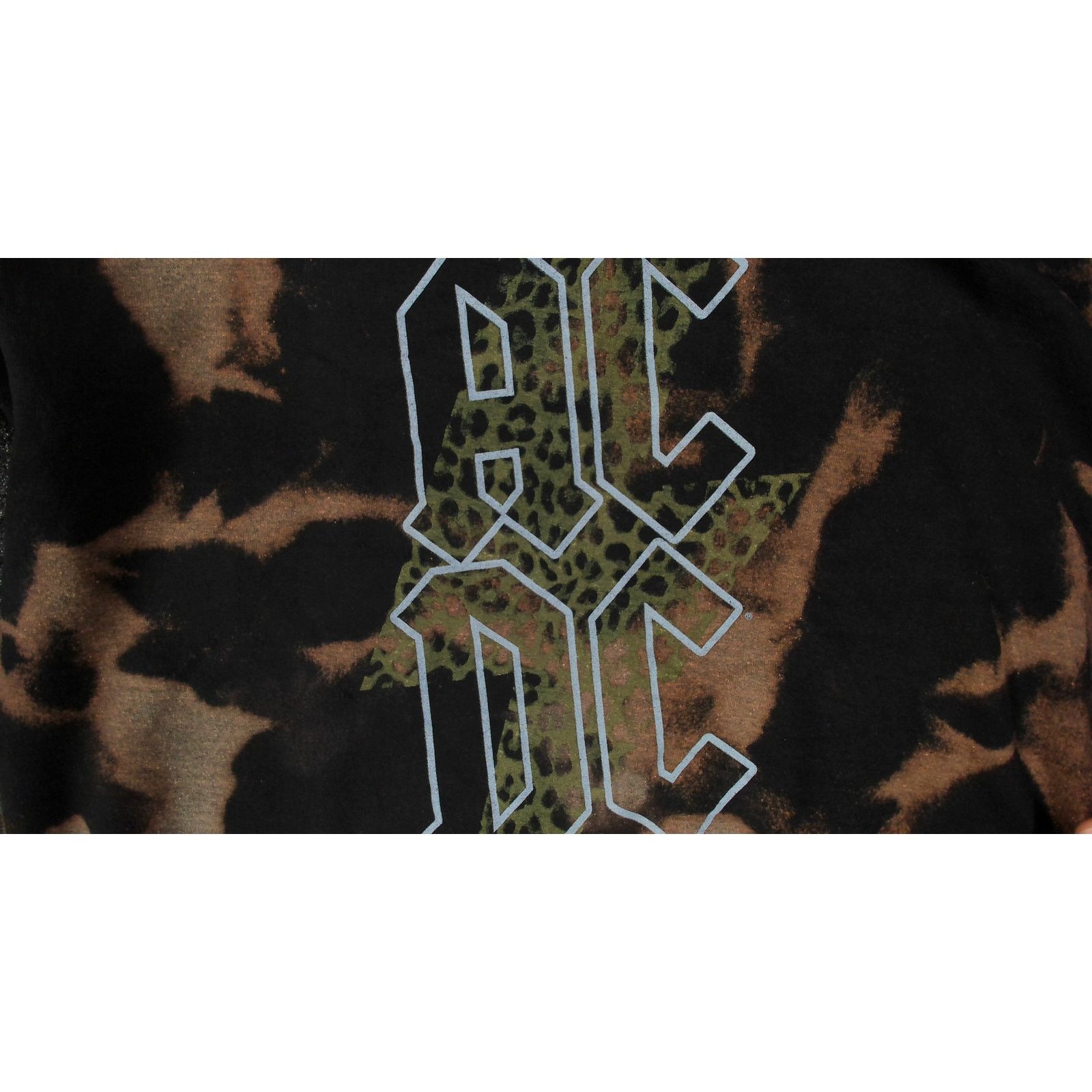 Other Reworked Bleach ACDC Leopard Lightning Bolt Sweatshirt Size L / US 10 / IT 46 - 10 Thumbnail