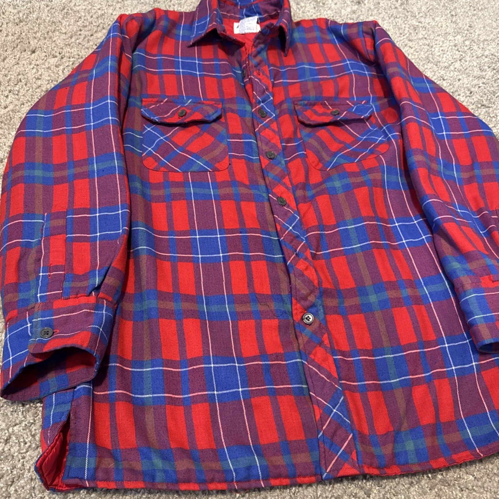 Dickies VINTAGE Dickies Workwear Shirt Plaid Button-Up Flannel Blue Red M Mens Long Sleeve Size US M / EU 48-50 / 2 - 3 Thumbnail