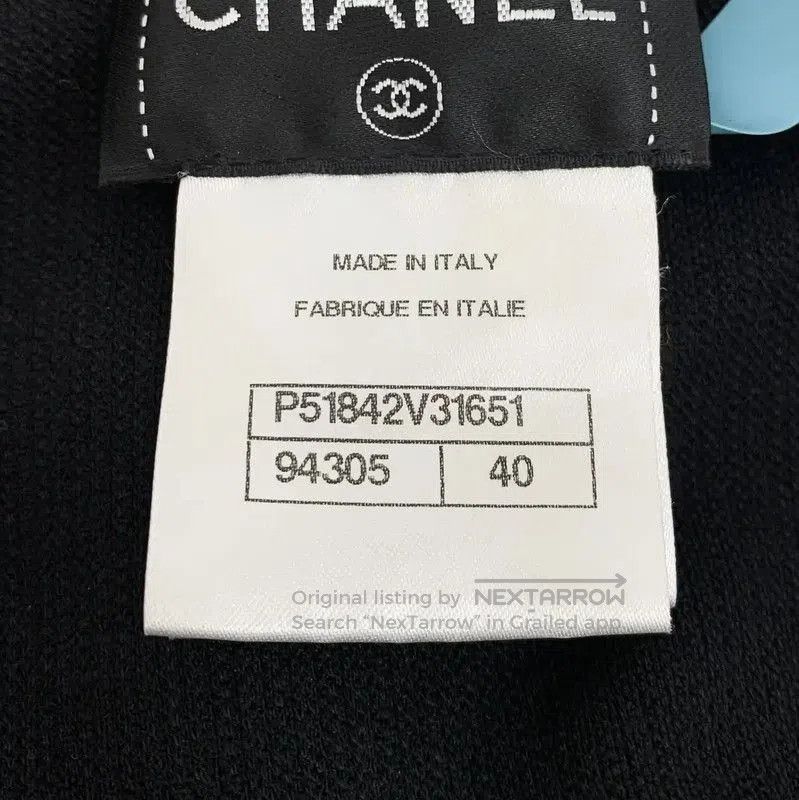 Chanel Chanel Black Cotton Short Sleeve Cardigan . Size M / US 6-8 / IT 42-44 - 7 Thumbnail