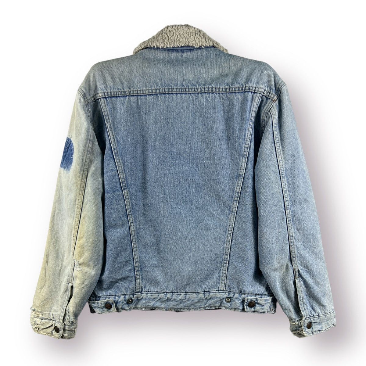 Big John 🔥 THE WORLD BIG JOHN VTG SHERPA LINING DISTRESSED TYPE-2 Size US M / EU 48-50 / 2 - 13 Thumbnail