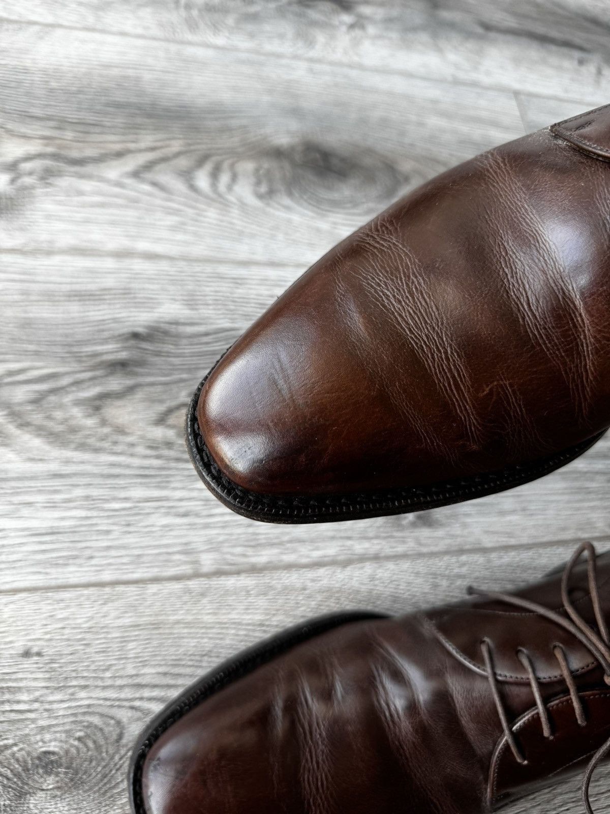 Church's Church's Sawdley Brown Leather Derby Brogue Size US 10 / EU 43 - 10 Thumbnail