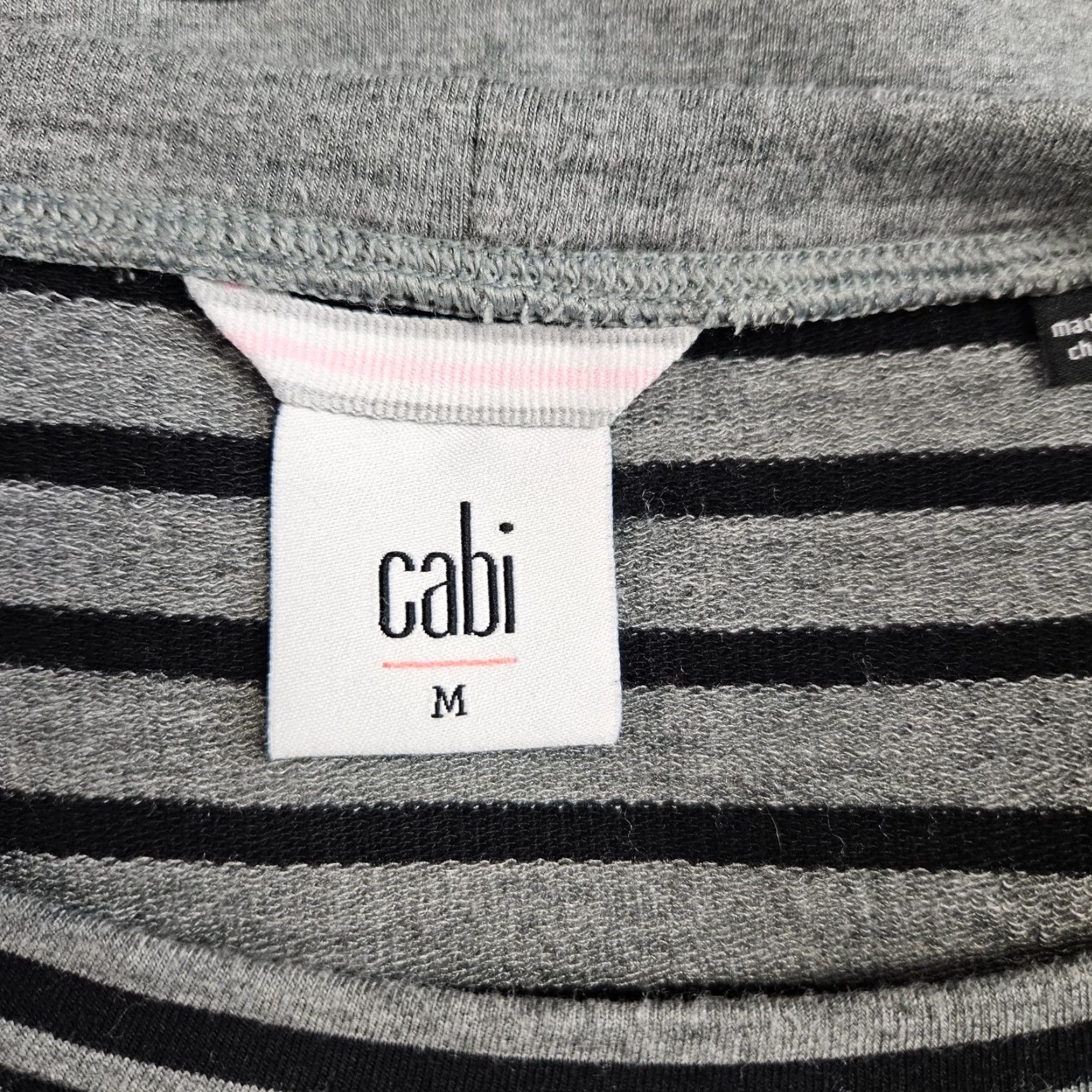 Vintage Cabi 3809 Womens Pivot Striped Tee Sz Medium Black Gray Long Sleeve Modal Blend Shirt Womens Medium Black Gray 90s? Size M / US 6-8 / IT 42-44 - 6 Thumbnail