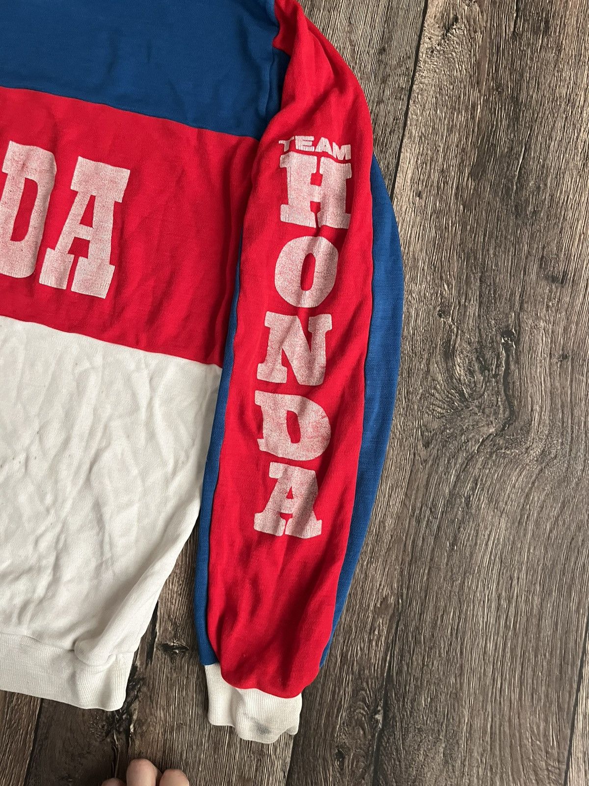 Honda × Vintage Vintage 80s Honda Logo Team Equipment Racing Sweatshirt Rare Size US L / EU 52-54 / 3 - 13 Thumbnail