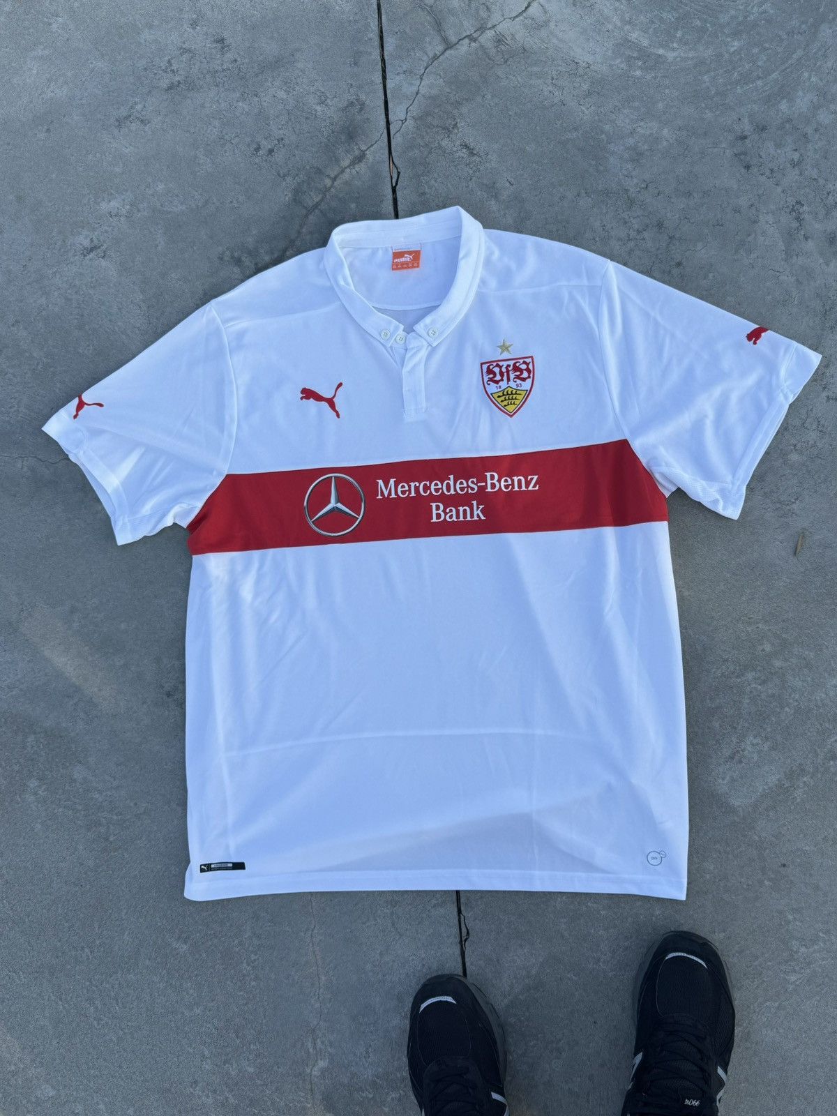 Puma 2014/15 VfB Stuttgart Puma Home Soccer Y2K Football Jersey Size US XL / EU 56 / 4 - 2 Thumbnail