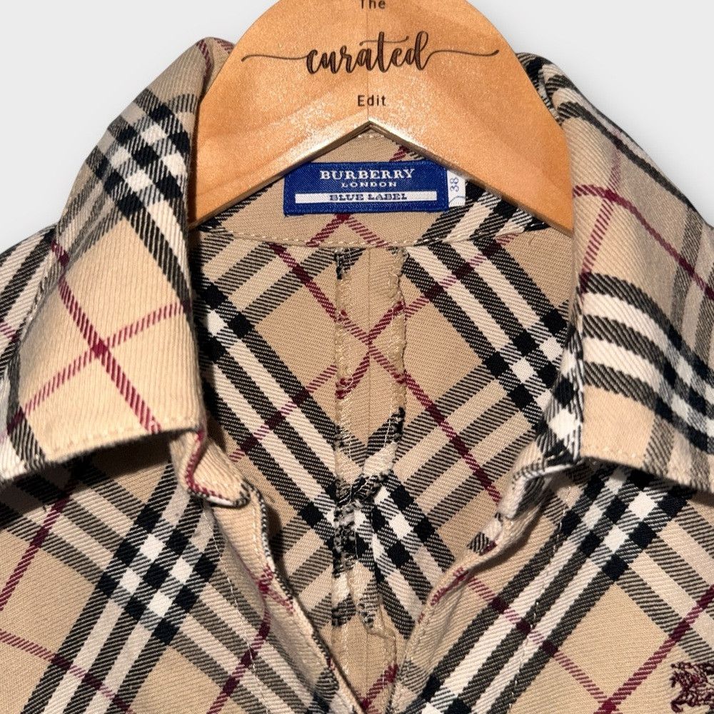 Burberry Burberry Blue Label Nova Check Belted Shirt Dress JP 38 / F Size S / US 4 / IT 40 - 9 Thumbnail