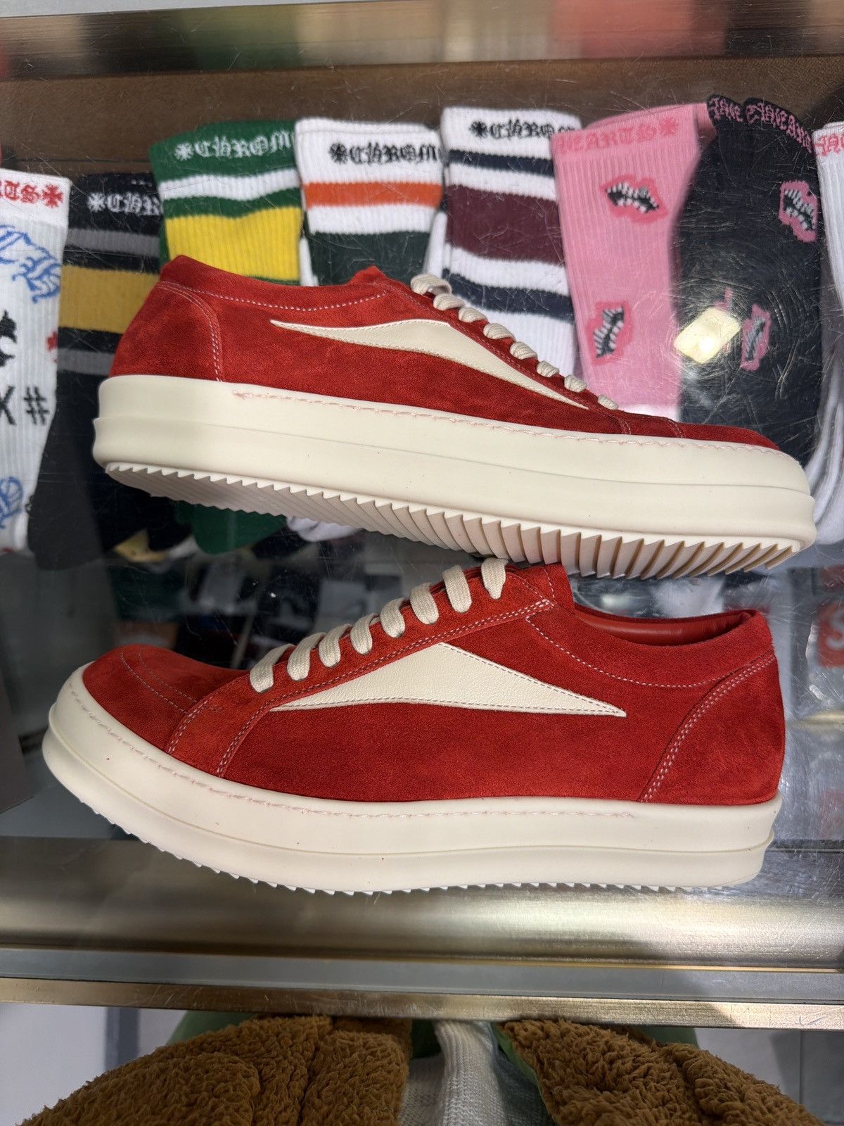 Rick Owens Rick Owens vintage low carnelian milk red size 42 Size US 9 / EU 42 - 7 Thumbnail
