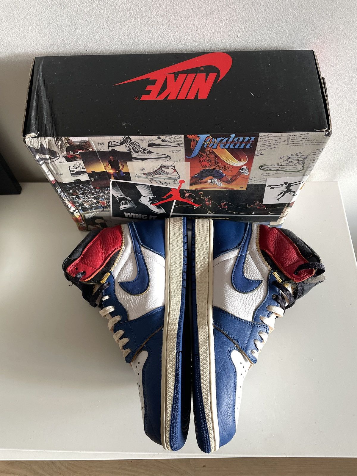 Jordan Brand × Union LA Union x Jordan 1 High OG Storm Blue US9.5 Size US 9.5 / EU 42-43 - 9 Thumbnail