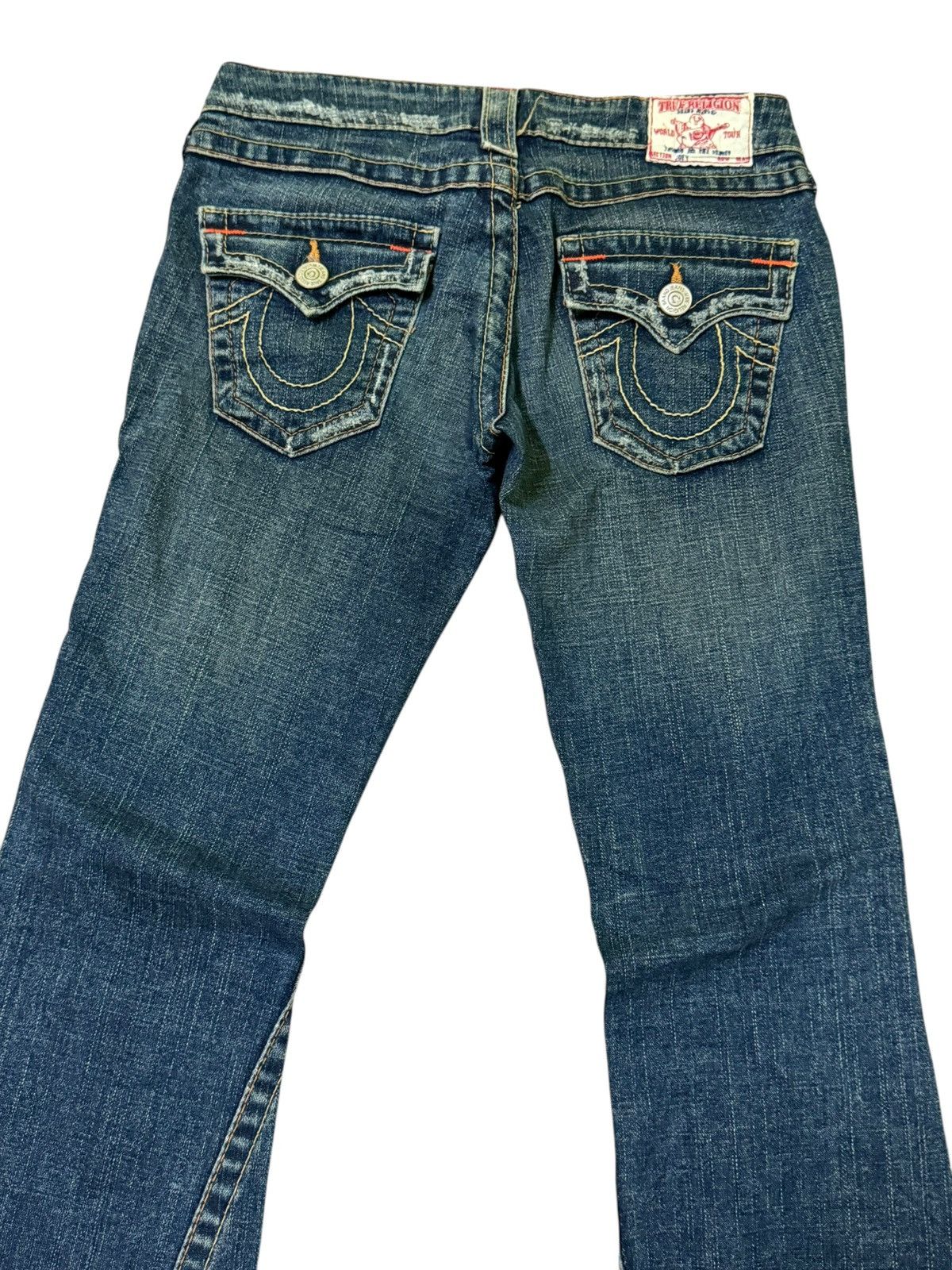 True Religion Flared TRUE RELIGION Distressed Low Rise Bootcut Size US 27 - 10 Thumbnail