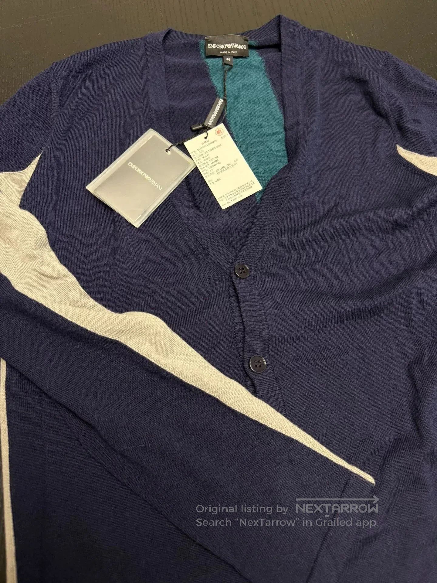 Emporio Armani Emporio Armani Wool Knit Cardigan. Size US S / EU 44-46 / 1 - 4 Thumbnail