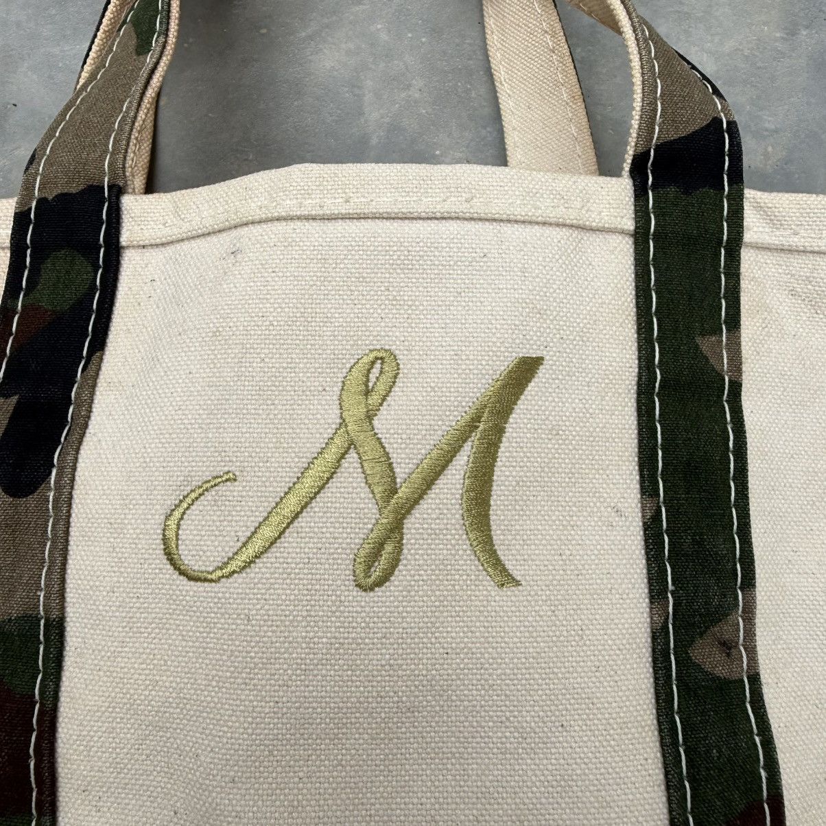 L.L. Bean Vintage LL Bean Boat And Tote Camo Small Totebag Size ONE SIZE - 3 Thumbnail
