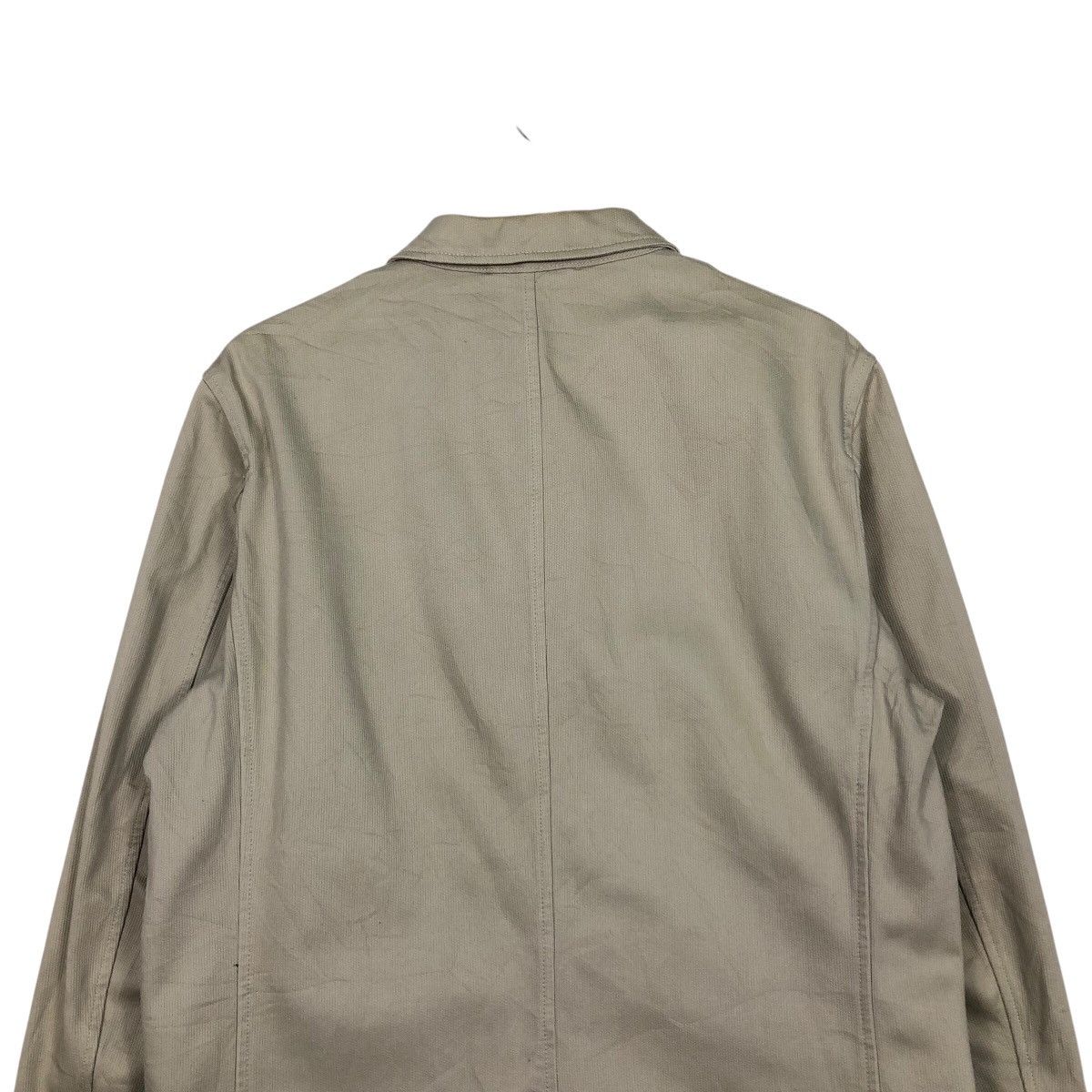 Japanese Brand CK Beige Cotton Twill Blazer / Work Jacket — L Issey Miyake Size US L / EU 52-54 / 3 - 10 Thumbnail