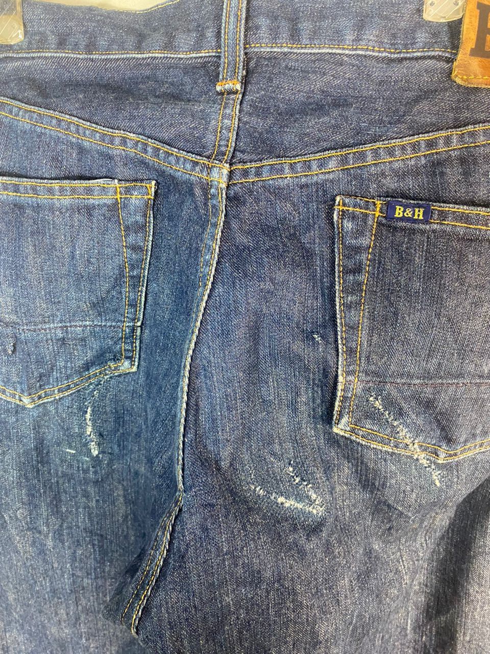 Other Vintage B&H balance &harmony selvedge denim jeans Size US 34 / EU 50 - 16 Thumbnail
