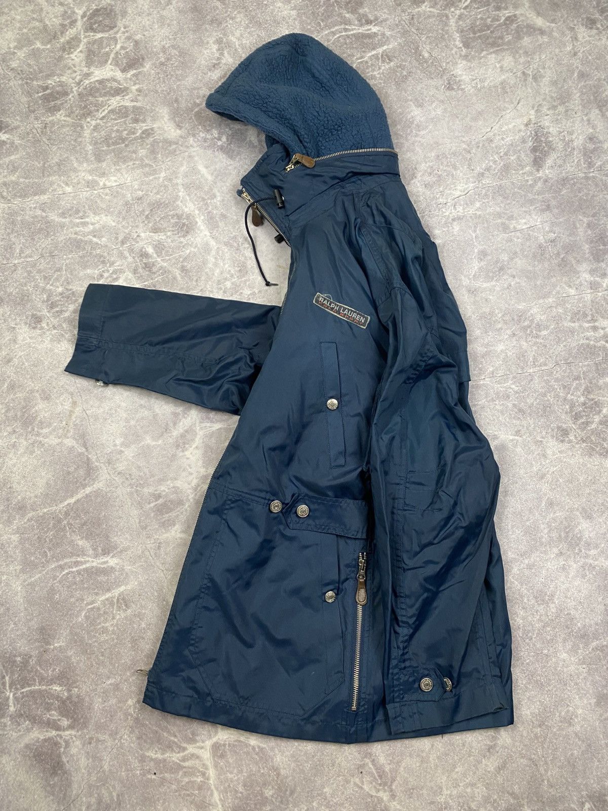 Polo Ralph Lauren Polo Sport Vintage Ralph Lauren Nylon Jacket Fleece Hooded M Size M / US 6-8 / IT 42-44 - 10 Thumbnail