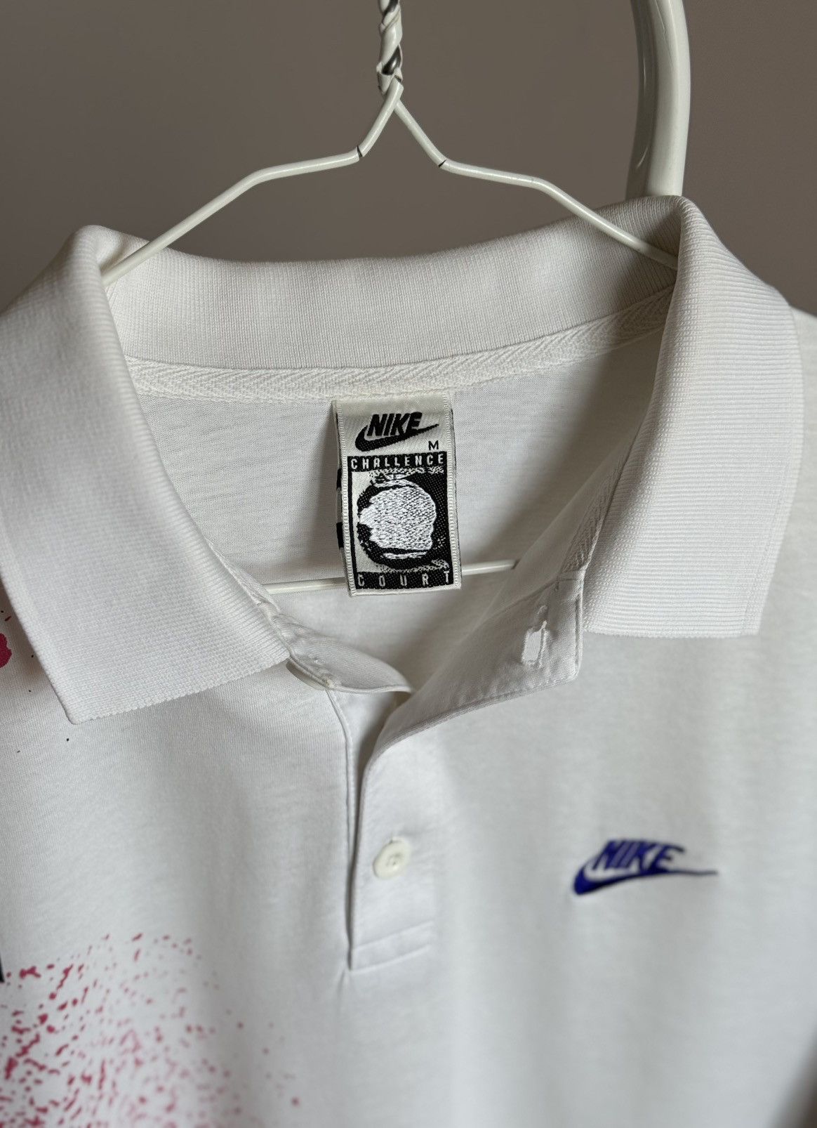 Nike Nike Vintage Challenge Courte 90’s Collar T-Shirt Size US M / EU 48-50 / 2 - 7 Thumbnail