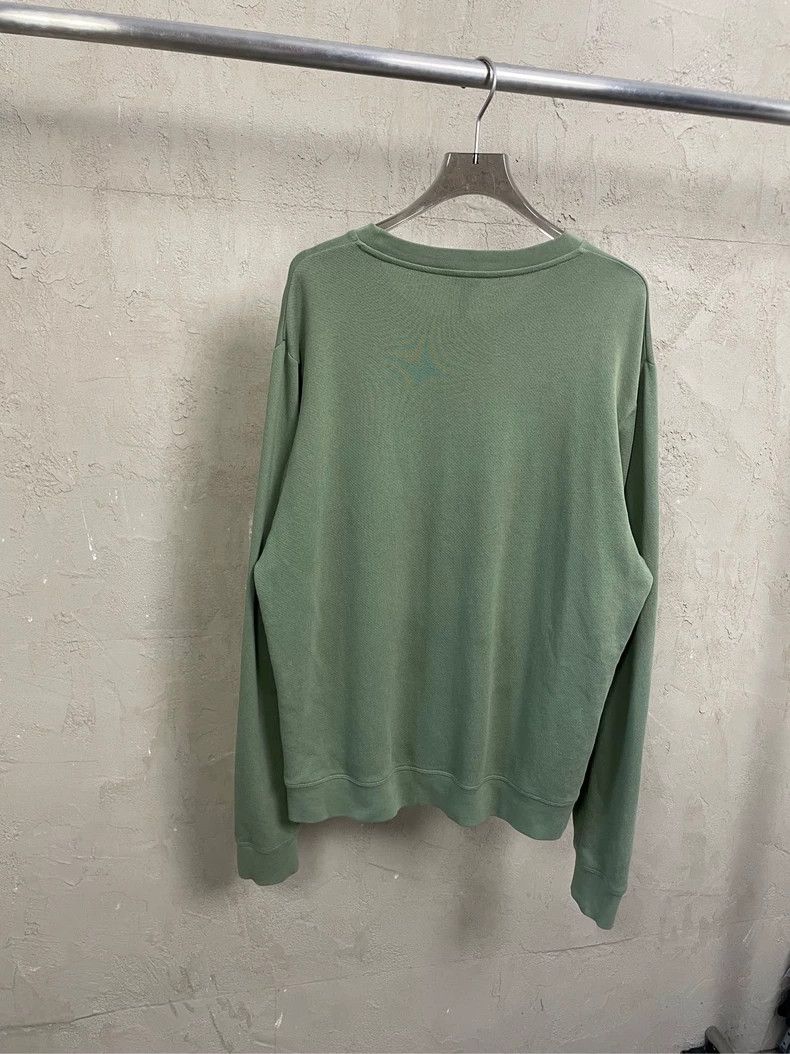Loewe Loewe Grey-green embroidered orange Logo round neck sweate Size XL / US 12-14 / IT 48-50 - 2 Thumbnail