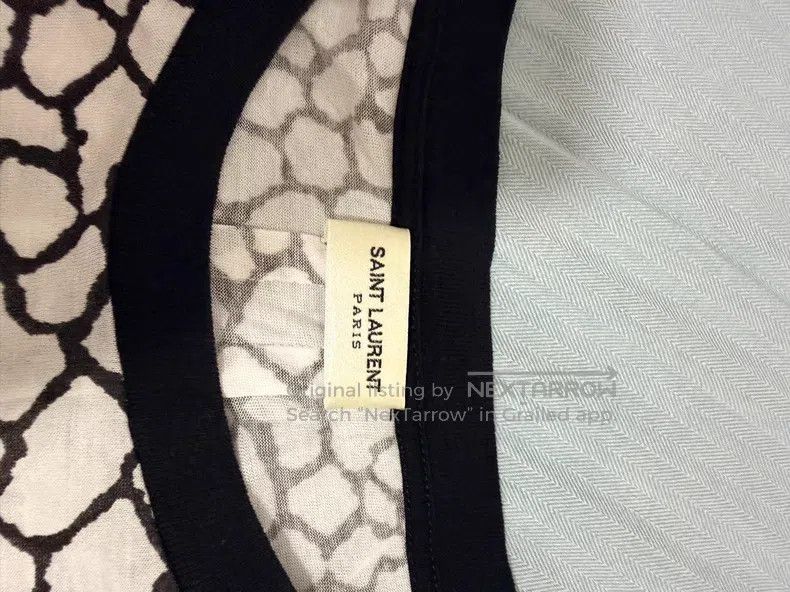 Saint Laurent Paris Saint Laurent Paris Short Sleeve T-Shirt Size US XXL / EU 58 / 5 - 2 Thumbnail