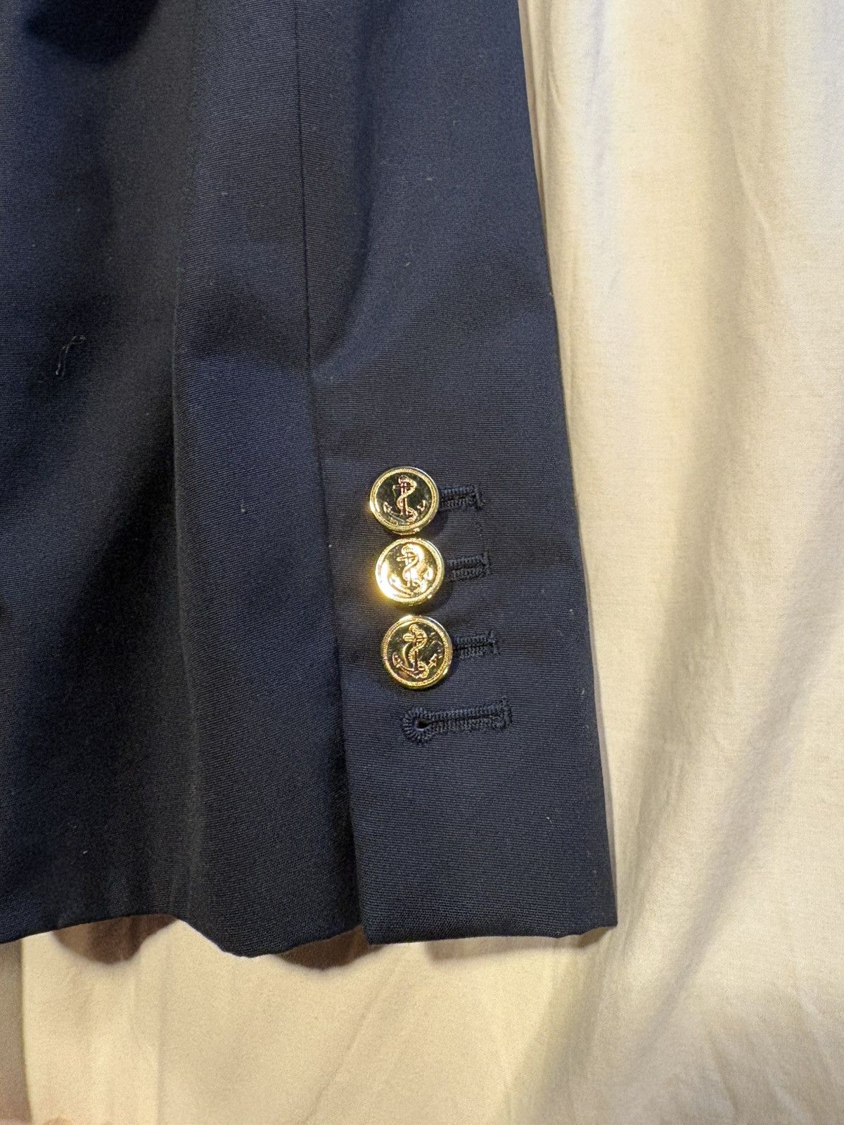 Thom Browne Thom Browne padded shoulders navy blazer. Size US L / EU 52-54 / 3 - 11 Thumbnail