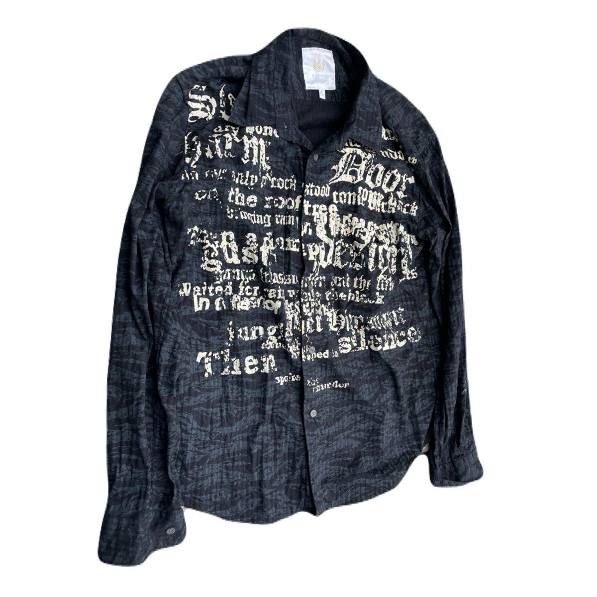 If Six Was Nine 2000s Japanese archive Vkei Poem Camo Shirts Gyaruo Size US S / EU 44-46 / 1 - 3 Thumbnail