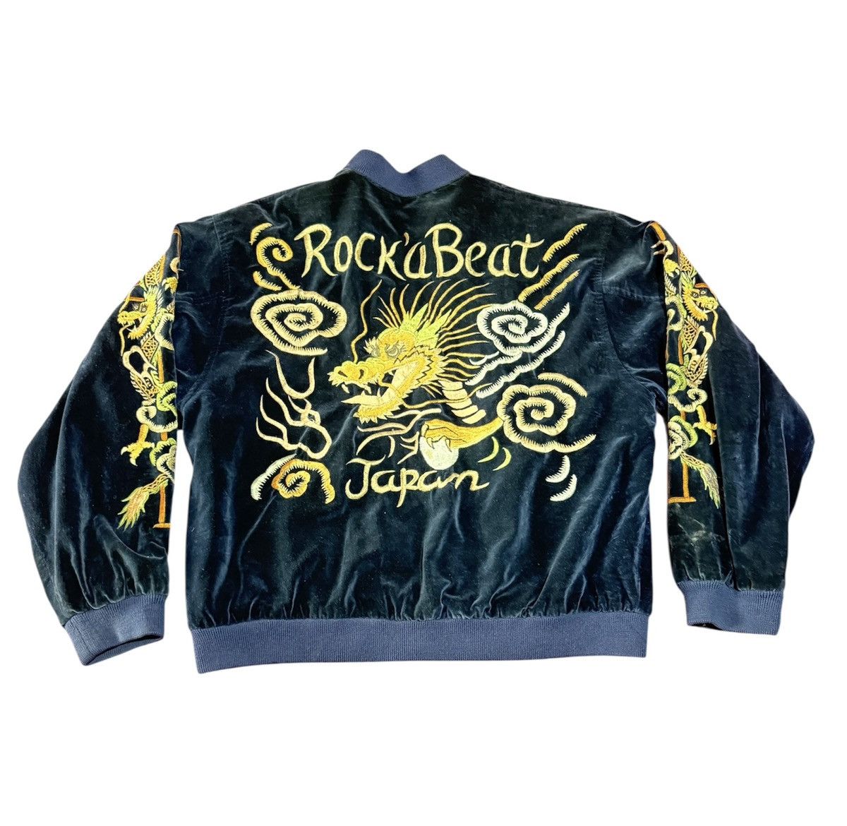 Vintage Cream soda souvenier reversible velvet jacket Size US L / EU 52-54 / 3 - 1 Thumbnail
