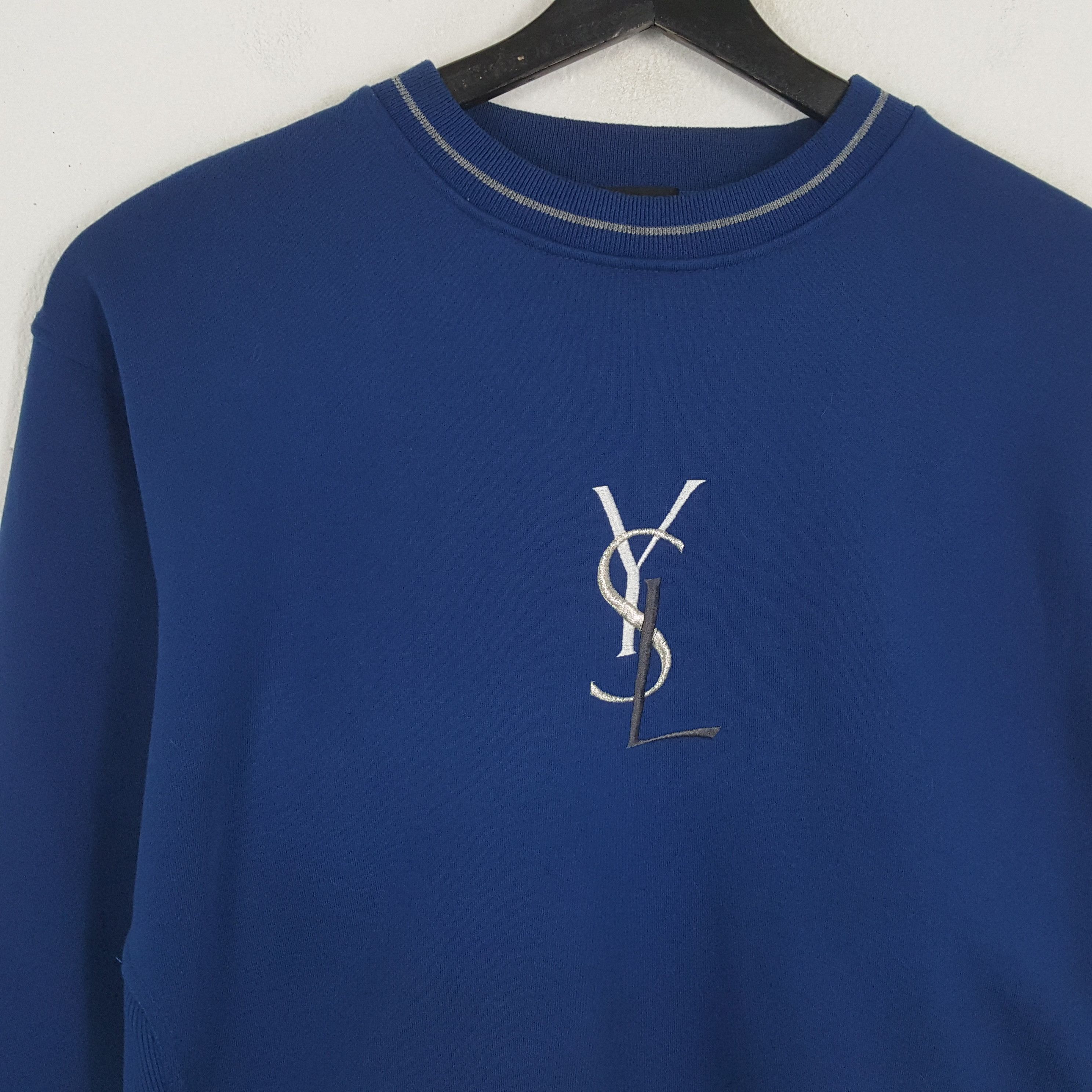 Vintage × Yves Saint Laurent YVES SAINT LAURENT Luxury Brand Fashion Style Sweatshirt Size US L / EU 52-54 / 3 - 2 Thumbnail