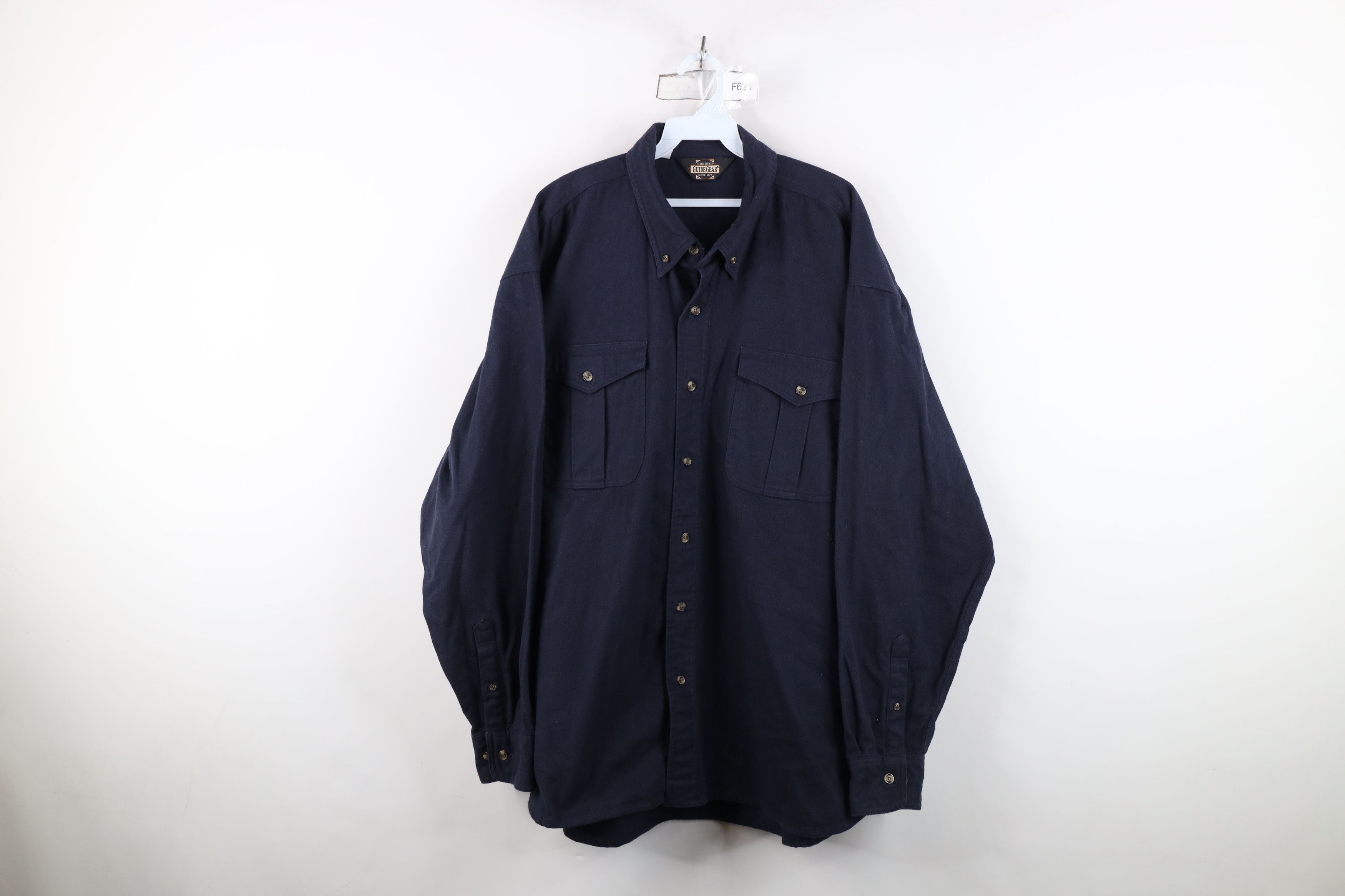 Vintage Vintage Streetwear Heavyweight Chamois Collared Button Shirt Size US XXL / EU 58 / 5 - 1 Thumbnail