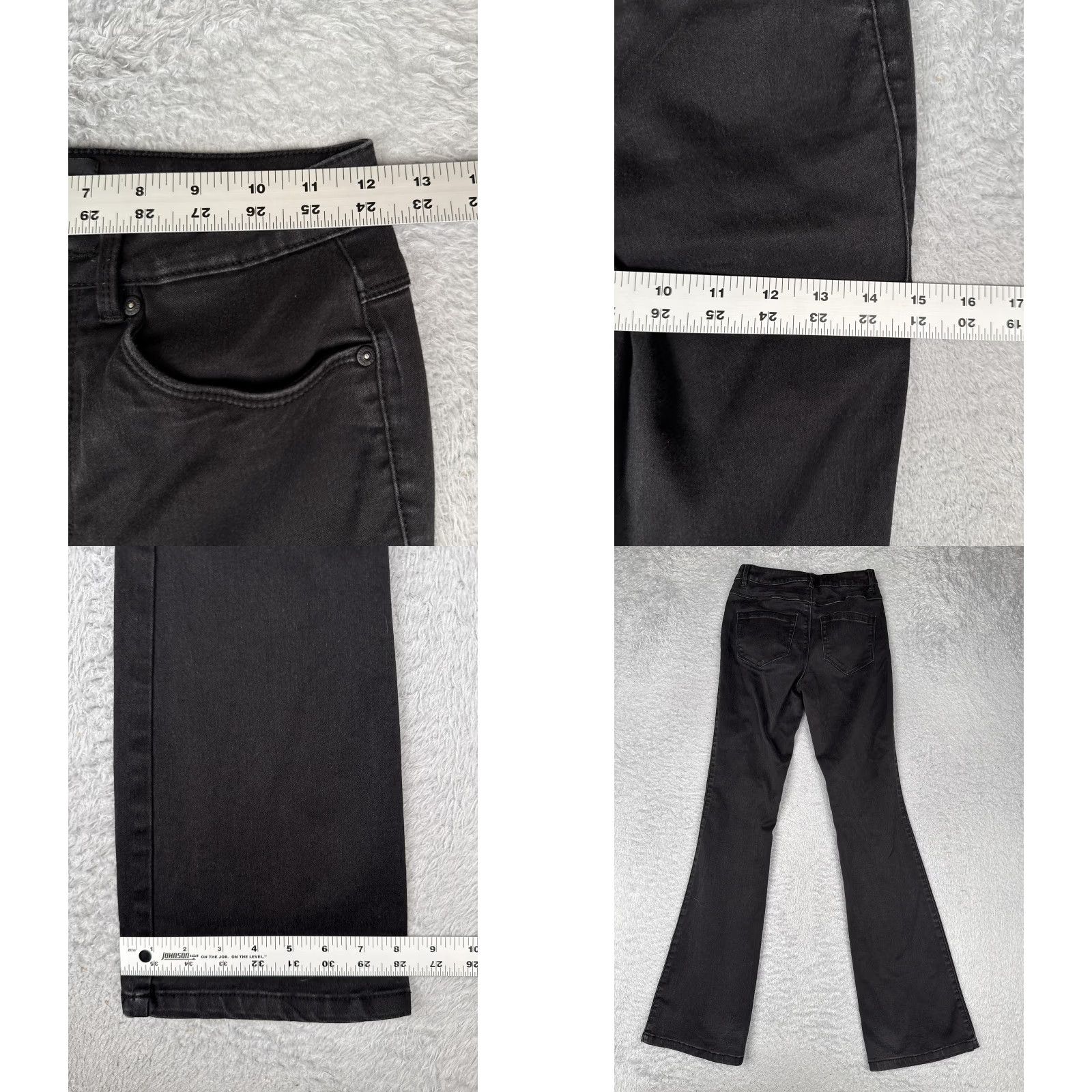 Vintage ONLY Jeans Womens Black 24x31 Denim Bootcut Flare High Rise Casual Jeans Womens Size 42" / US 20 - 9 Thumbnail