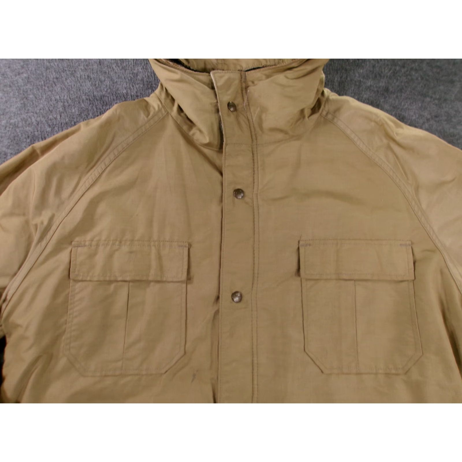 Vintage L.L. Bean Vintage Parka Men Large Beige Wool Lined Coat Outdoor Hiking Workwear 80s Size US L / EU 52-54 / 3 - 2 Thumbnail