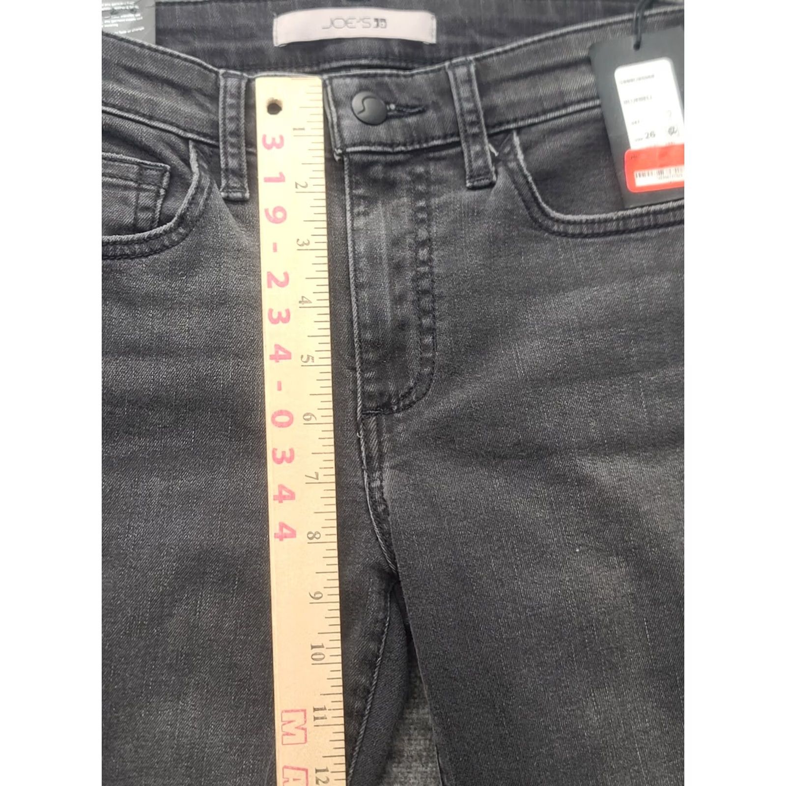 Vintage VINTAGE Joe's Jeans Black 26x28 Skinny Fit Ankle Distressed Whiskering Womens Jeans Size 26" / US 2 / IT 38 - 7 Thumbnail
