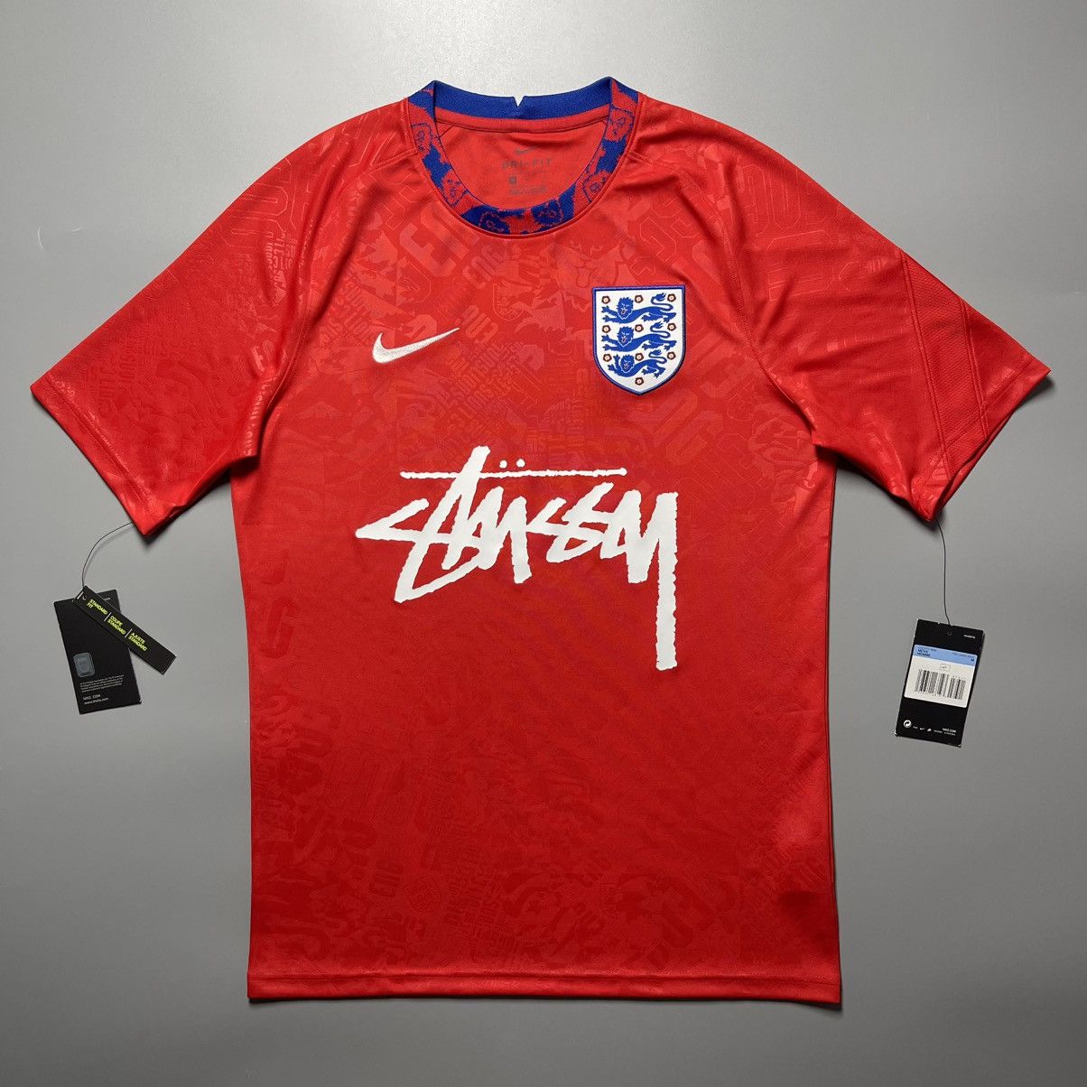 Nike England Shirt Mens 2021 NWT ENGLAND NIKE X STUSSY 2020/2021