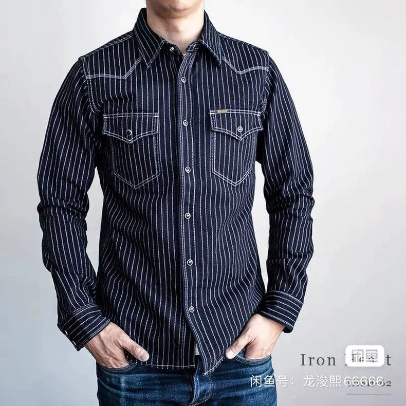 Iron Heart Iron Heart 12oz heavyweight pure cotton vintage western shi Size US M / EU 48-50 / 2 - 2 Thumbnail