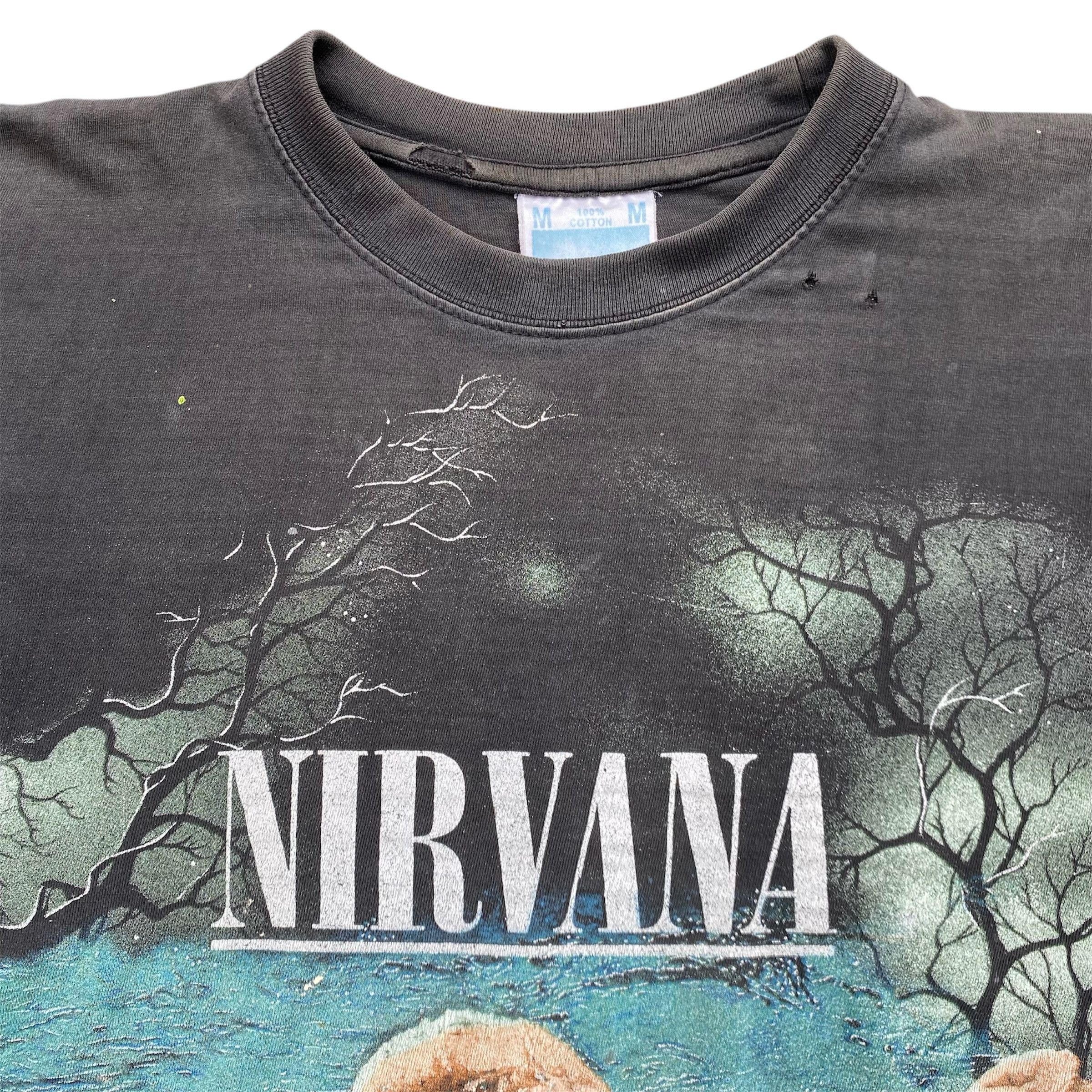 Nirvana Vintage 90s Nirvana Nevermind Thrashed Distressed Rock Tee Size US M / EU 48-50 / 2 - 3 Thumbnail