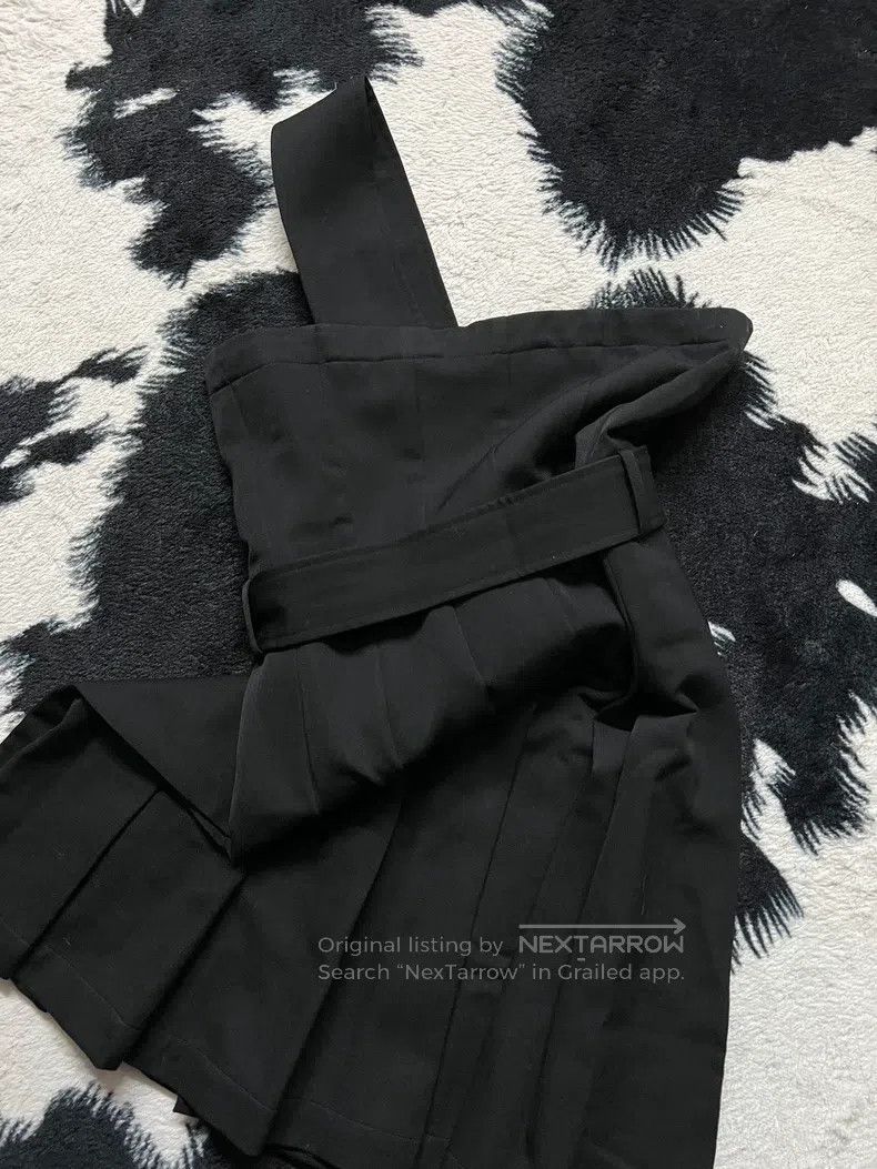 Comme des Garcons Comme des Garcons Pure Wool One Shoulder Strap Pleated Ski Size S / US 4 / IT 40 - 7 Thumbnail